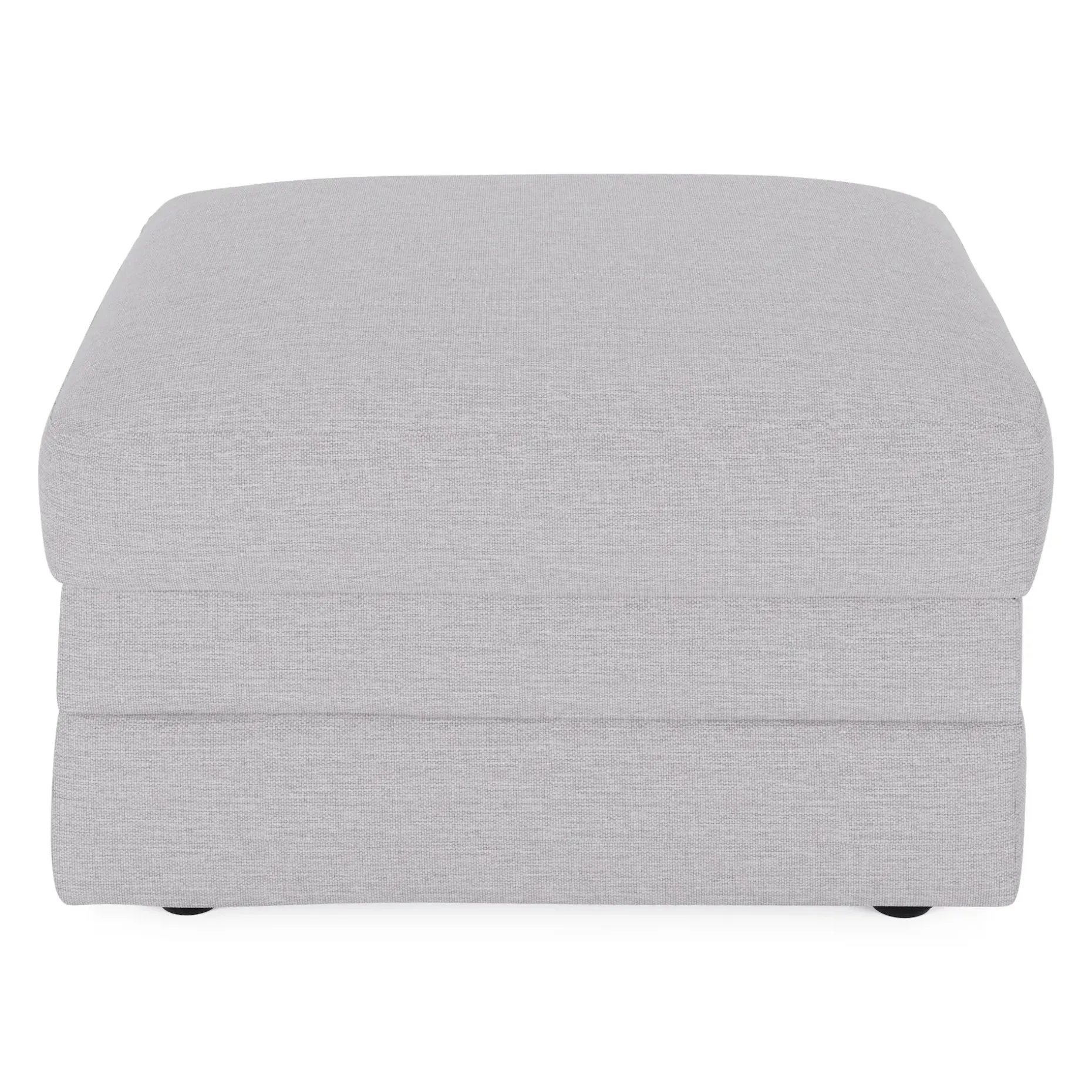 Riley 28" Ottoman - Silver Ivory