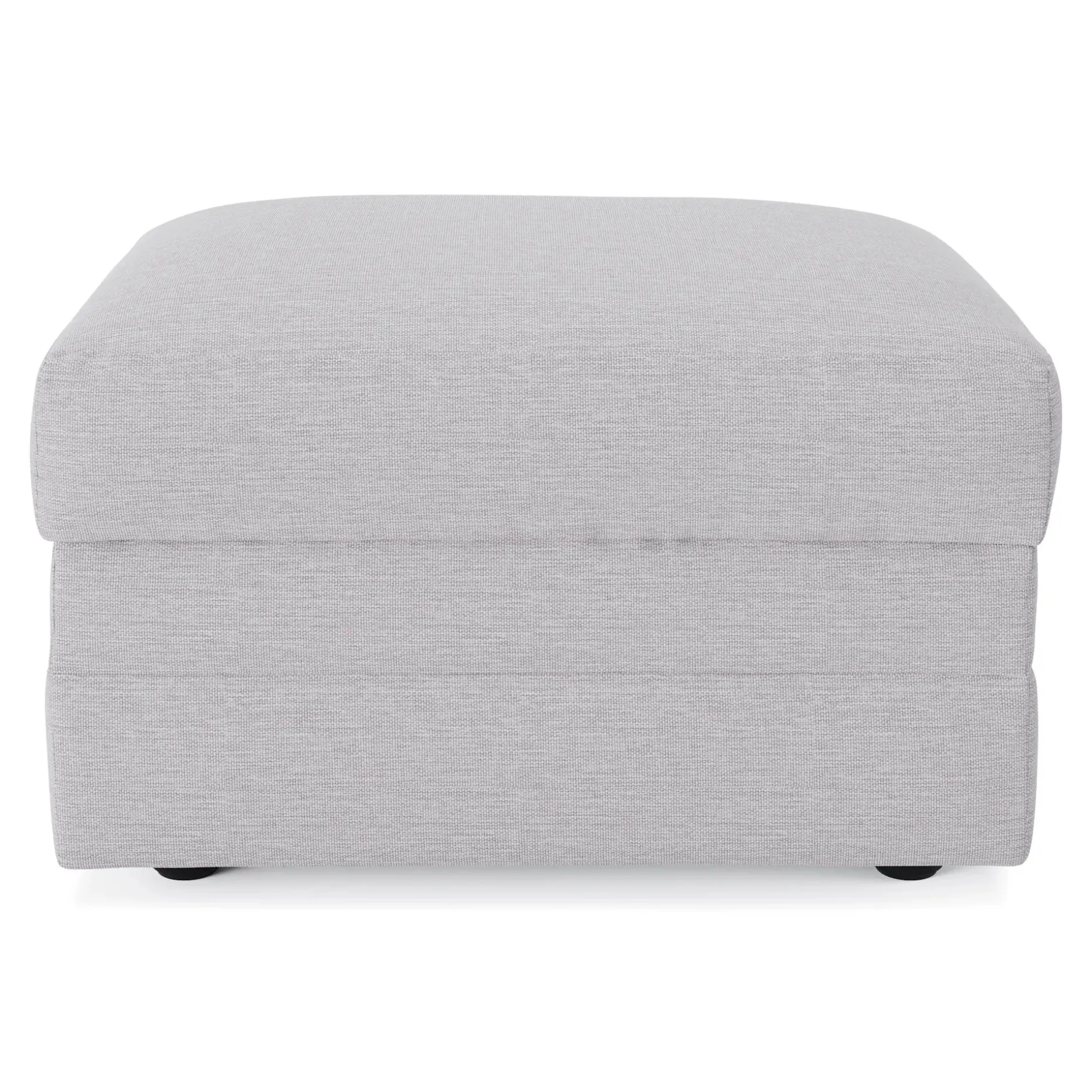 Riley 28" Ottoman - Silver Ivory