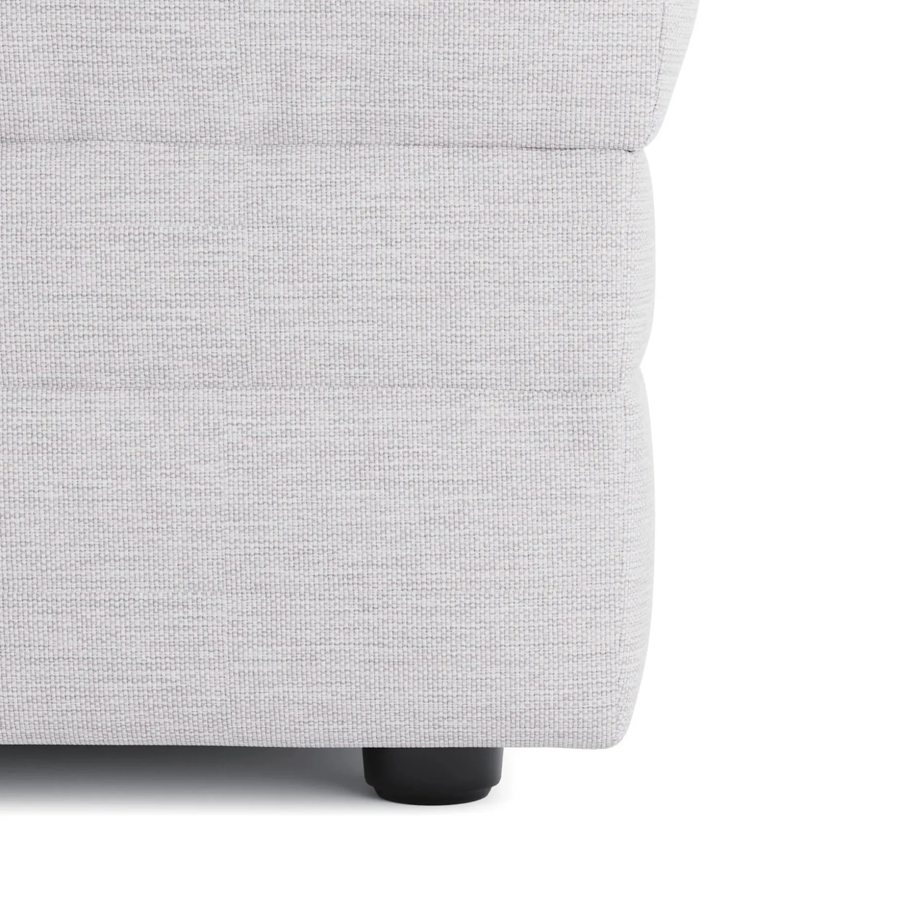 Riley 28" Ottoman - Silver Ivory