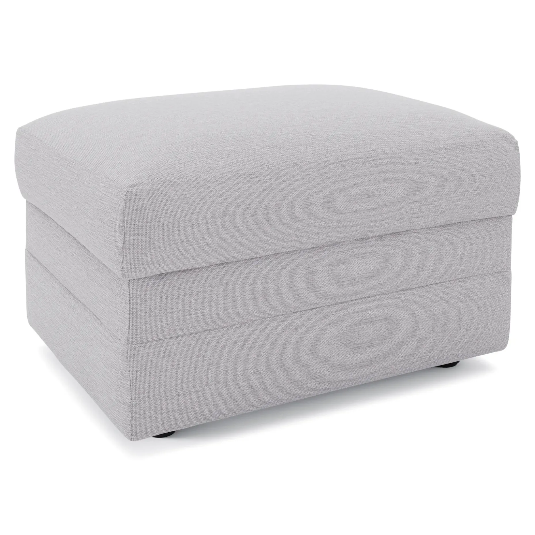 Riley 28" Ottoman - Silver Ivory