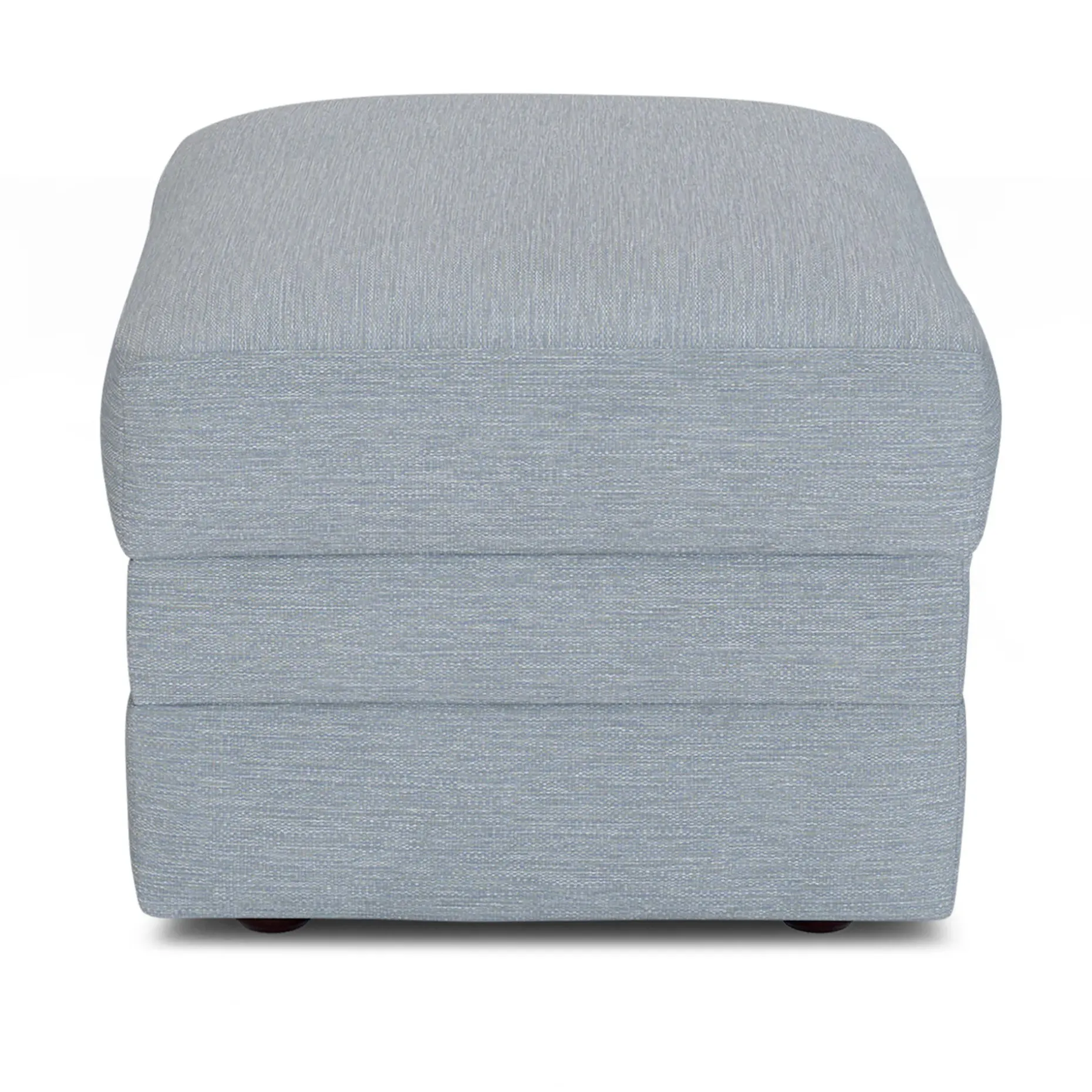 Riley 28" Ottoman - Silver Light Blue
