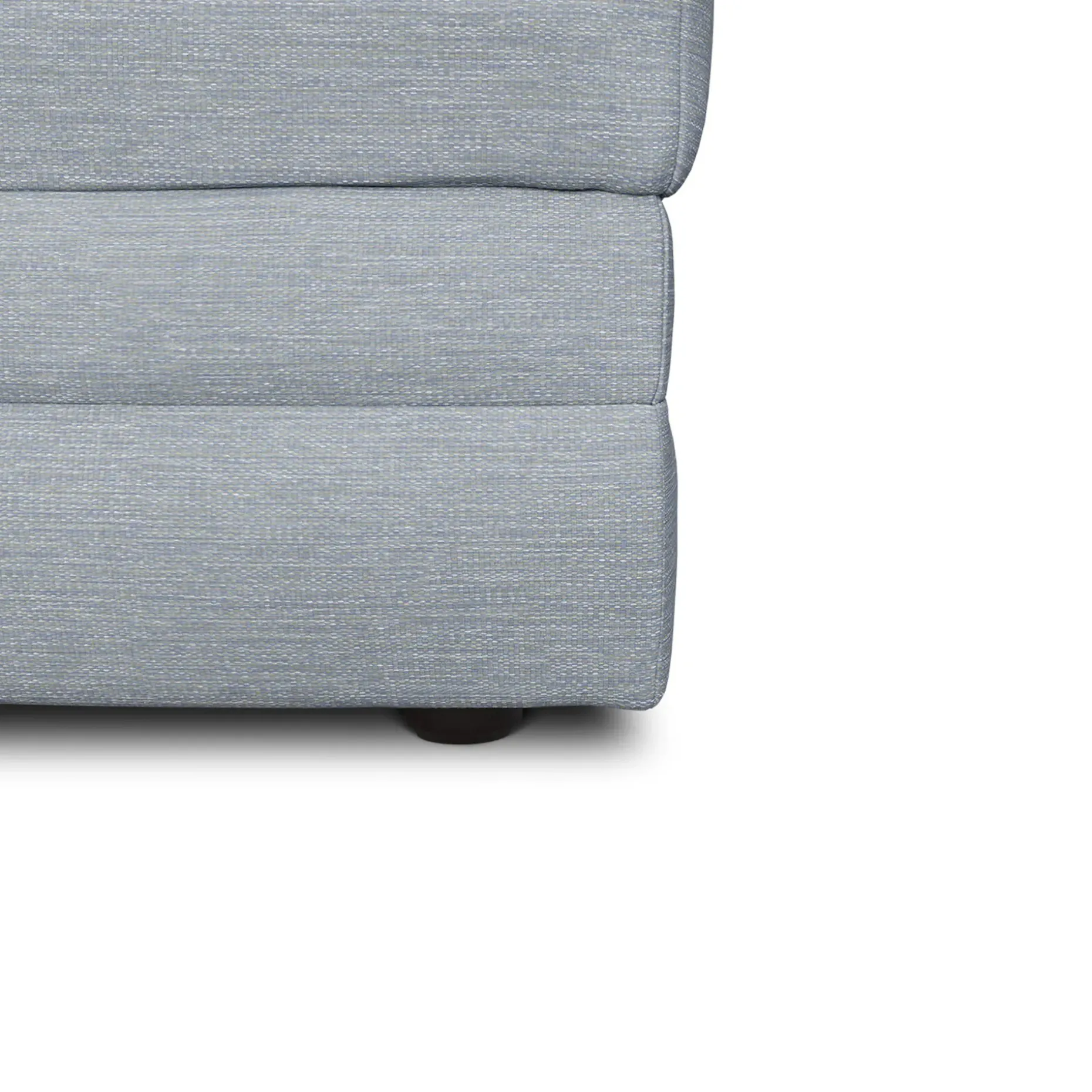 Riley 28" Ottoman - Silver Light Blue