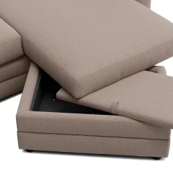 Riley 84" Reversible Storage Sectional - Napa Quartz