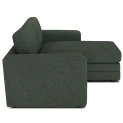 Riley 84" Reversible Storage Sectional - Green Wool Bouclé