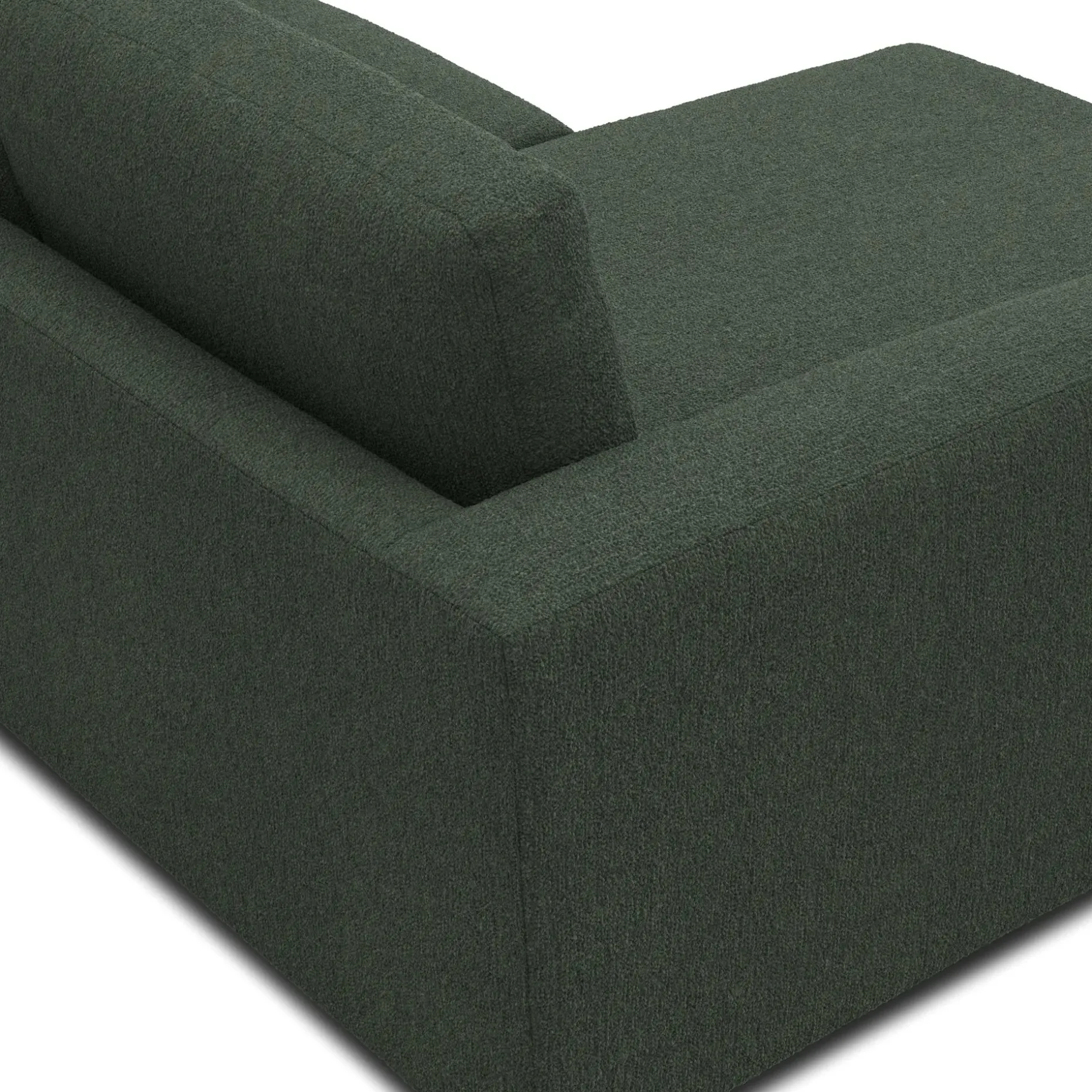 Riley 84" Reversible Storage Sectional - Green Wool Bouclé