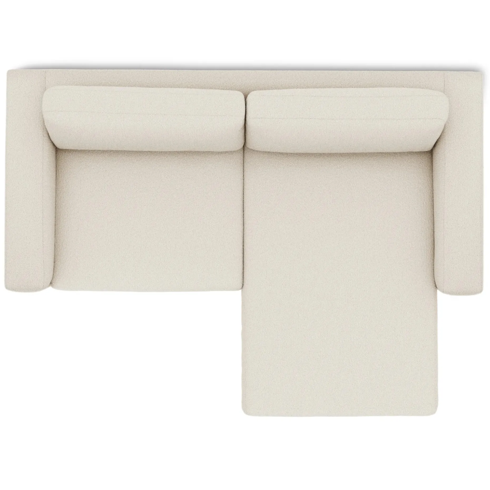 Riley 84" Reversible Storage Sectional - Ivory Wool Bouclé