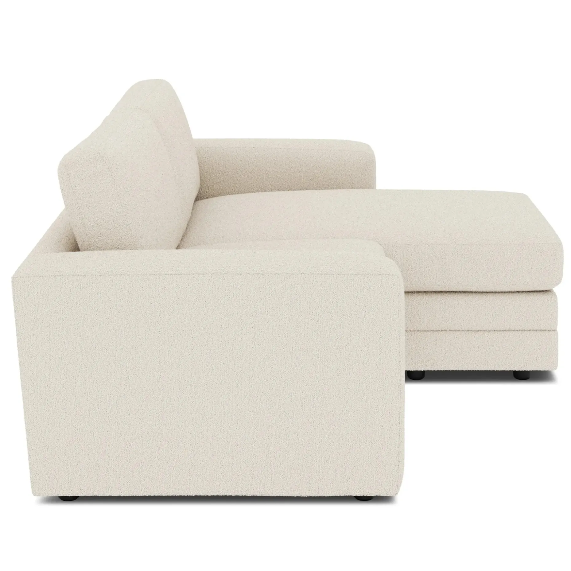 Riley 84" Reversible Storage Sectional - Ivory Wool Bouclé