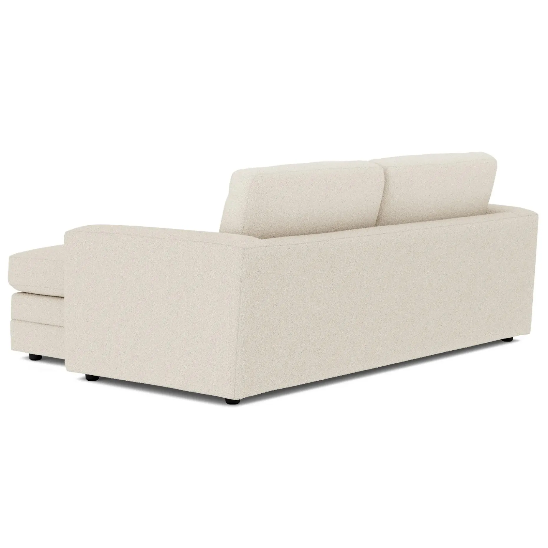 Riley 84" Reversible Storage Sectional - Ivory Wool Bouclé