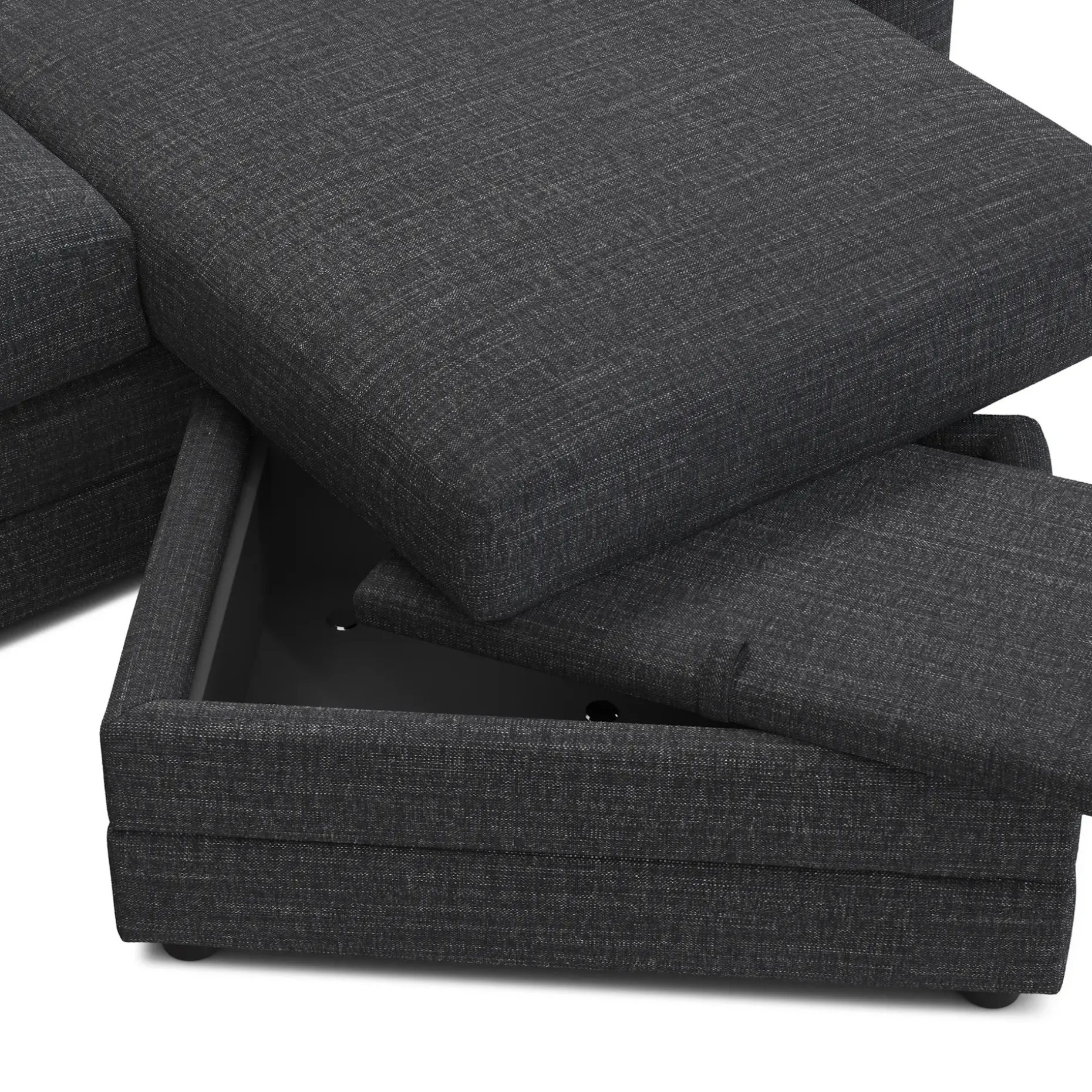 Riley 84" Reversible Storage Sectional - Napa Charcoal