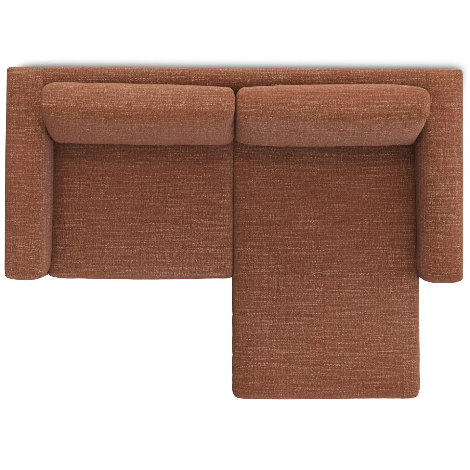 Riley 84" Reversible Storage Sectional - Napa Rust