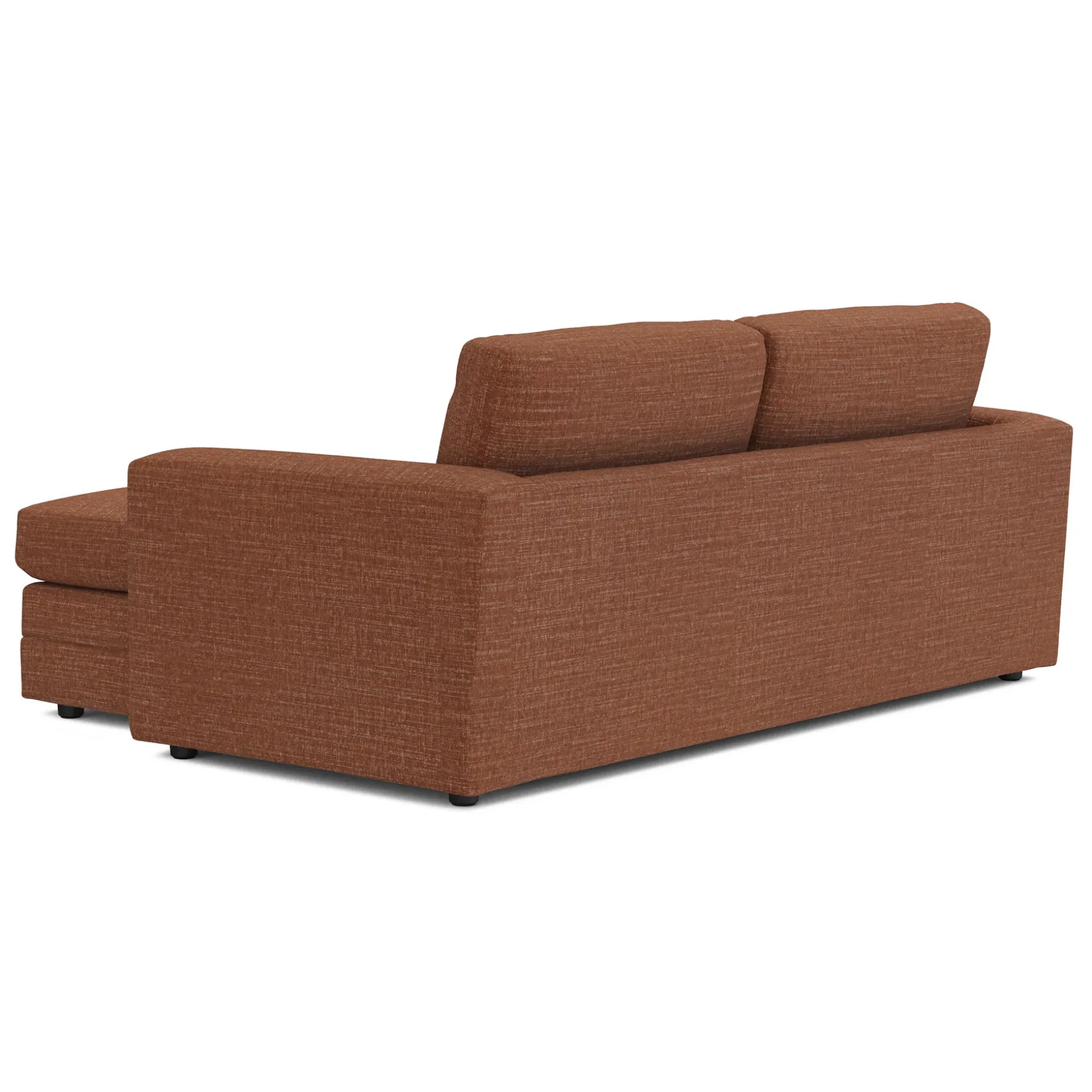 Riley 84" Reversible Storage Sectional - Napa Rust