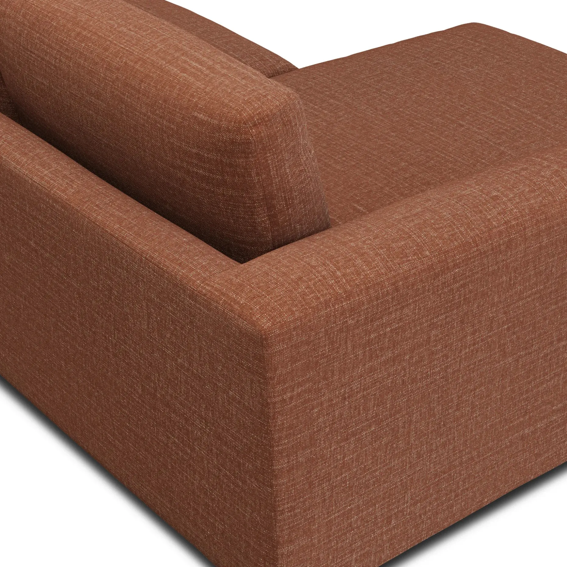 Riley 84" Reversible Storage Sectional - Napa Rust