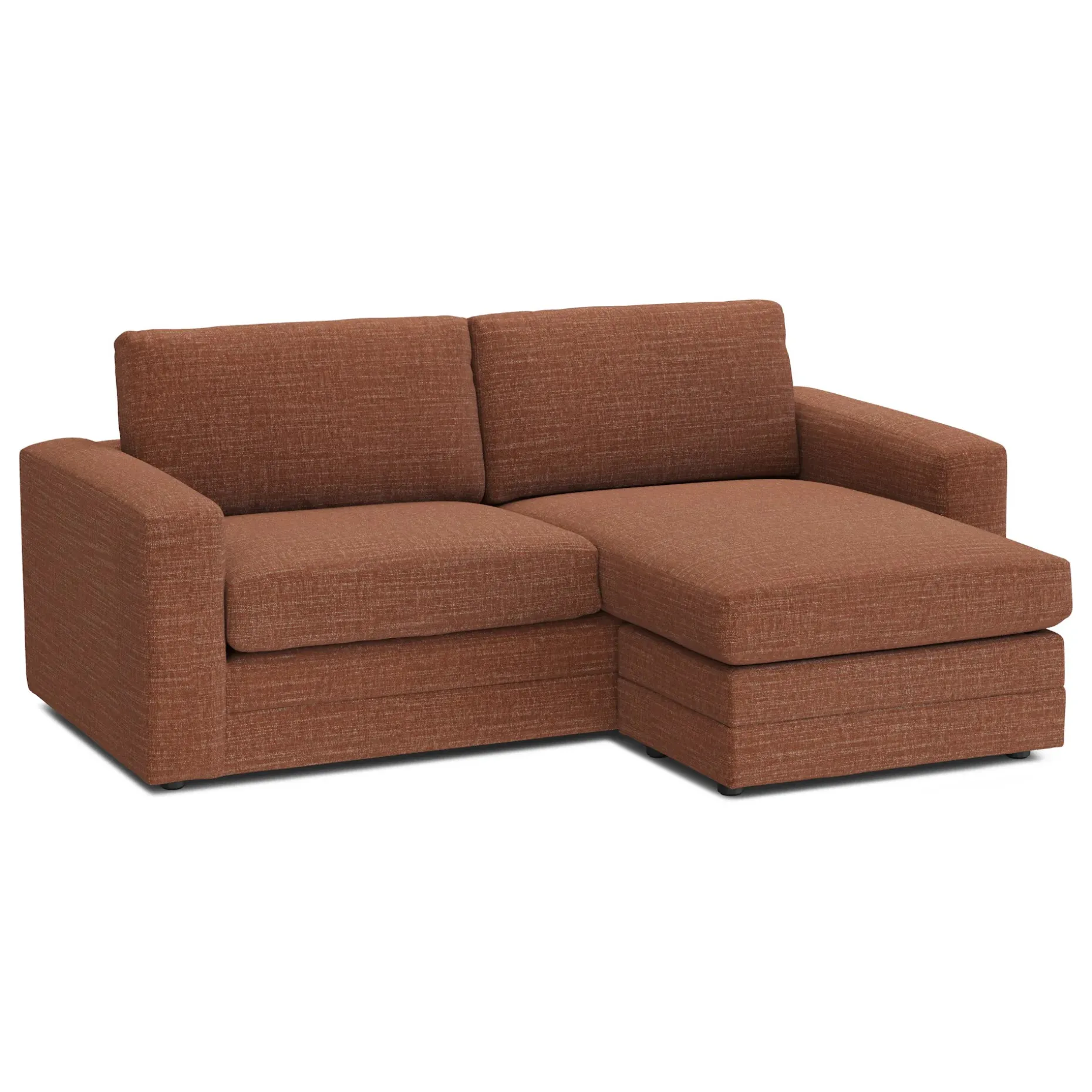 Riley 84" Reversible Storage Sectional - Napa Rust