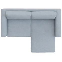 Riley 84" Reversible Storage Sectional - Silver Light Blue