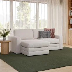 Riley 84" Reversible Storage Sectional - Napa White