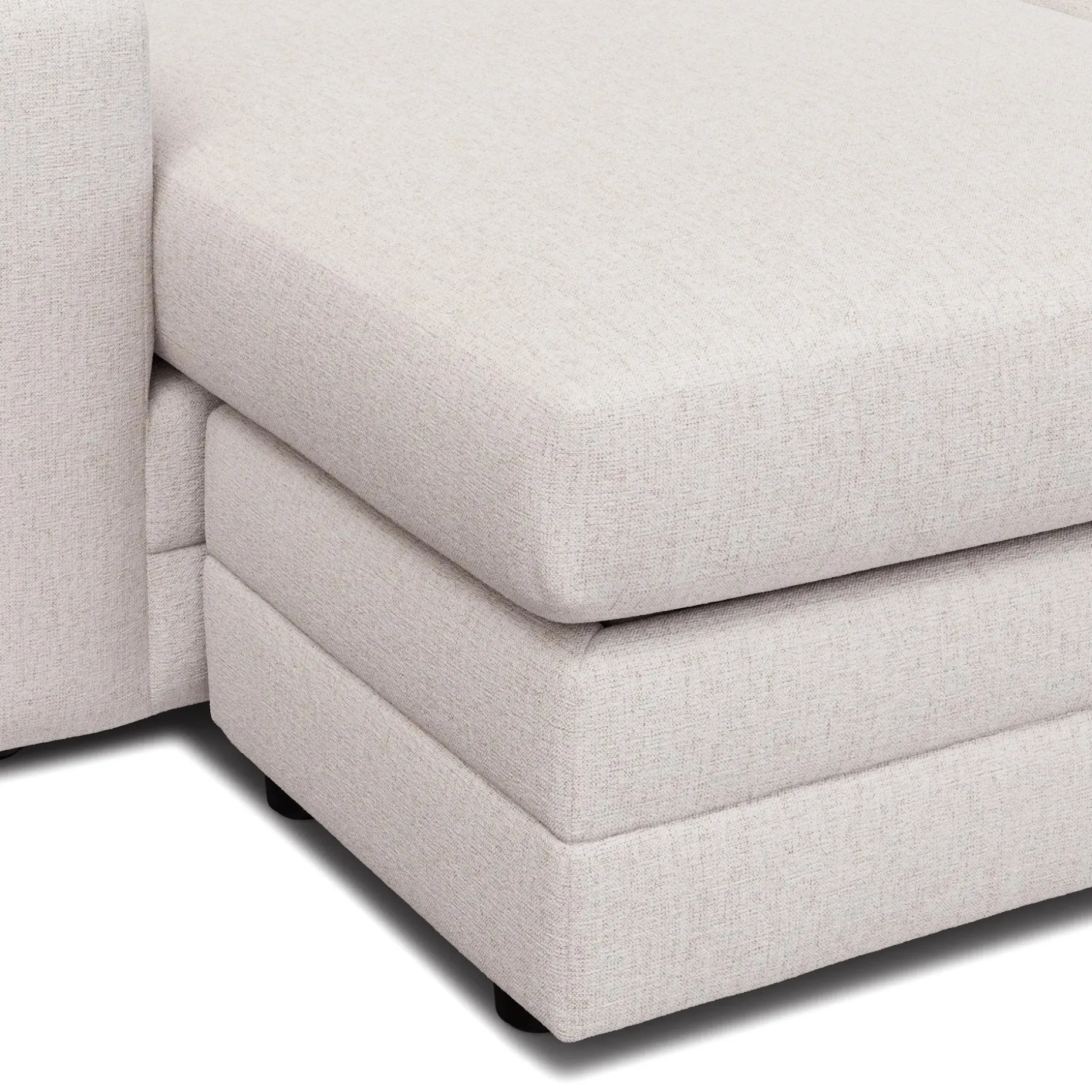 Riley 84" Reversible Storage Sectional - Napa White