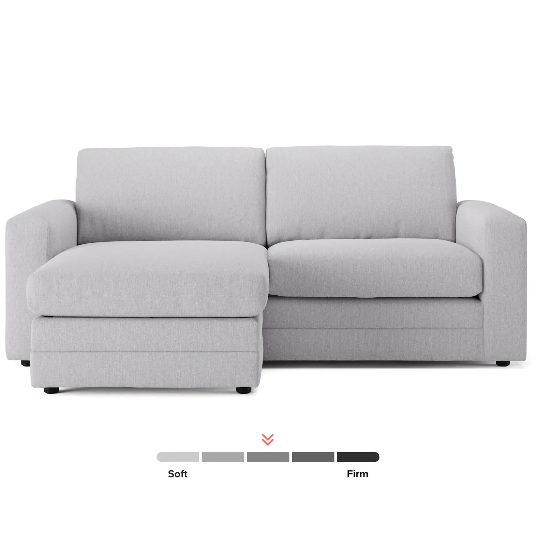 Riley 84" Reversible Storage Sectional - Silver Ivory