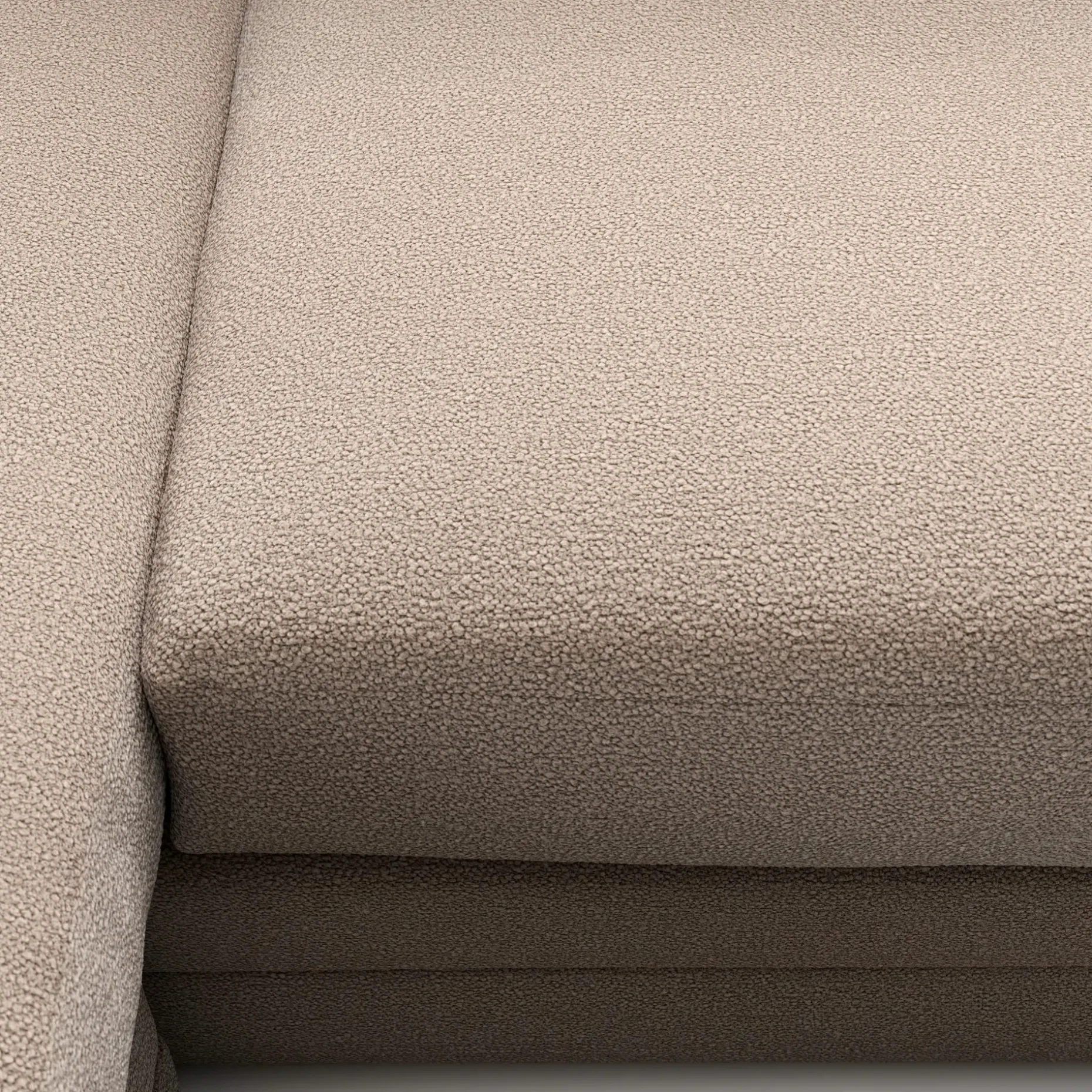 Riley 84" Reversible Storage Sectional - Sandstone Wool Bouclé