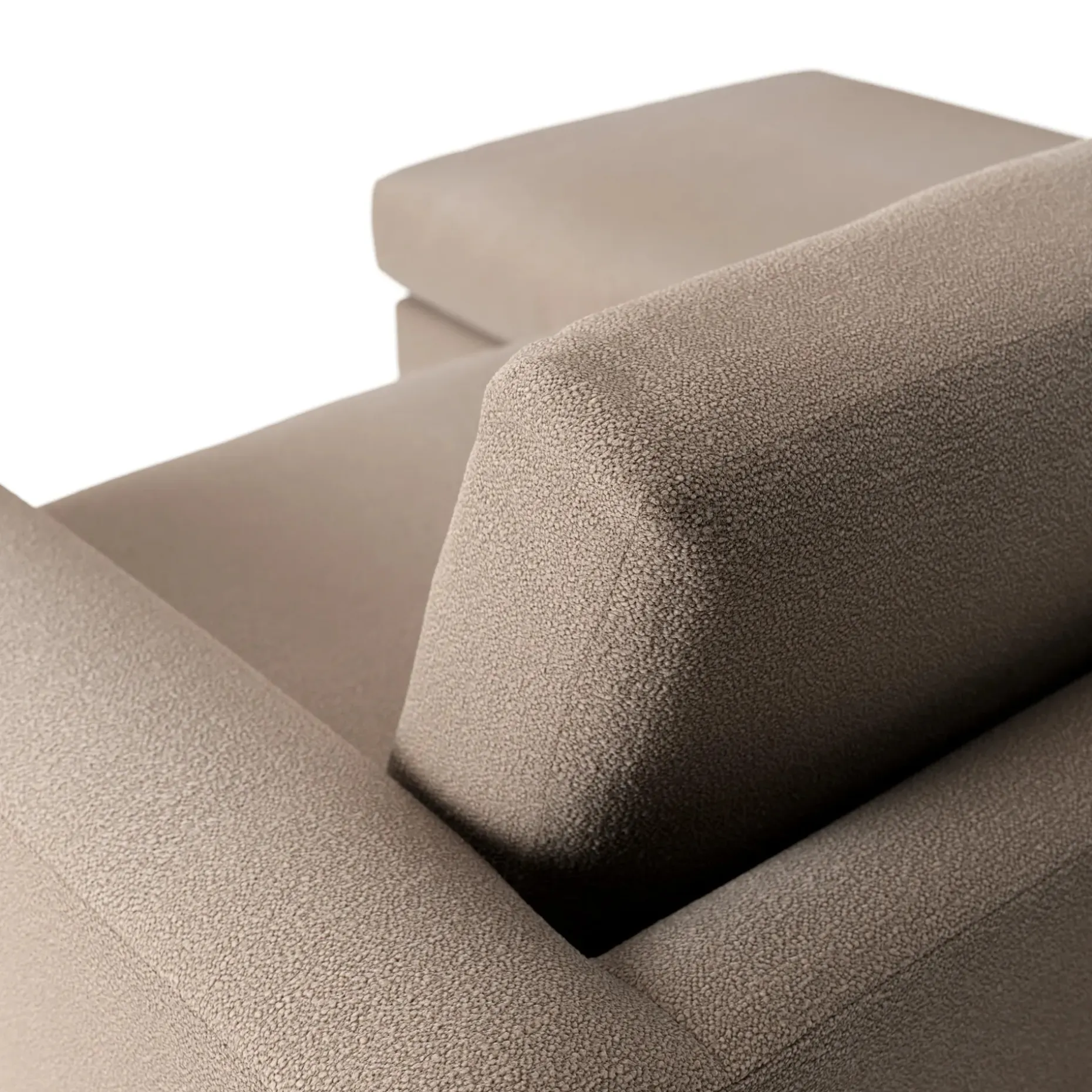 Riley 84" Reversible Storage Sectional - Sandstone Wool Bouclé