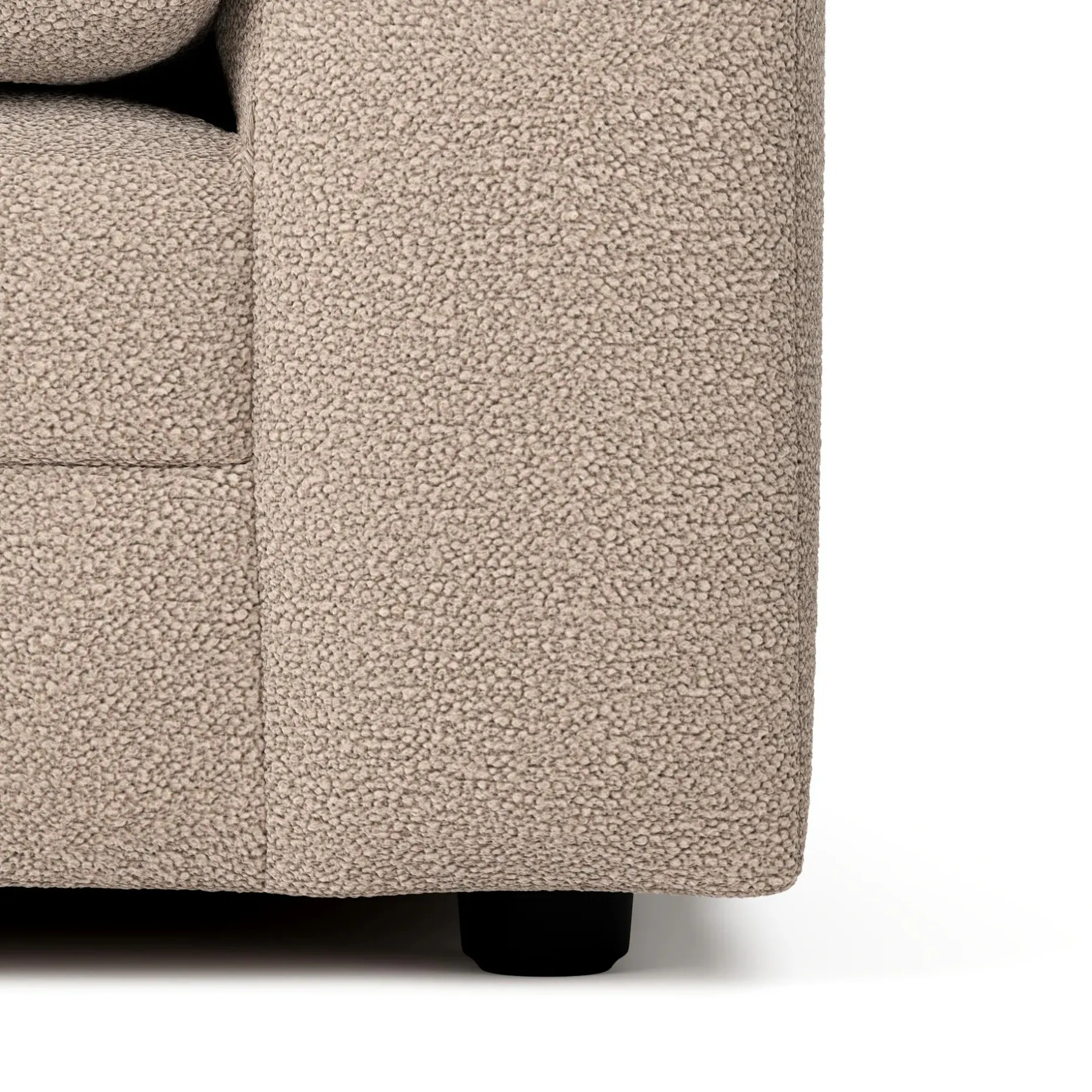 Riley 84" Reversible Storage Sectional - Sandstone Wool Bouclé