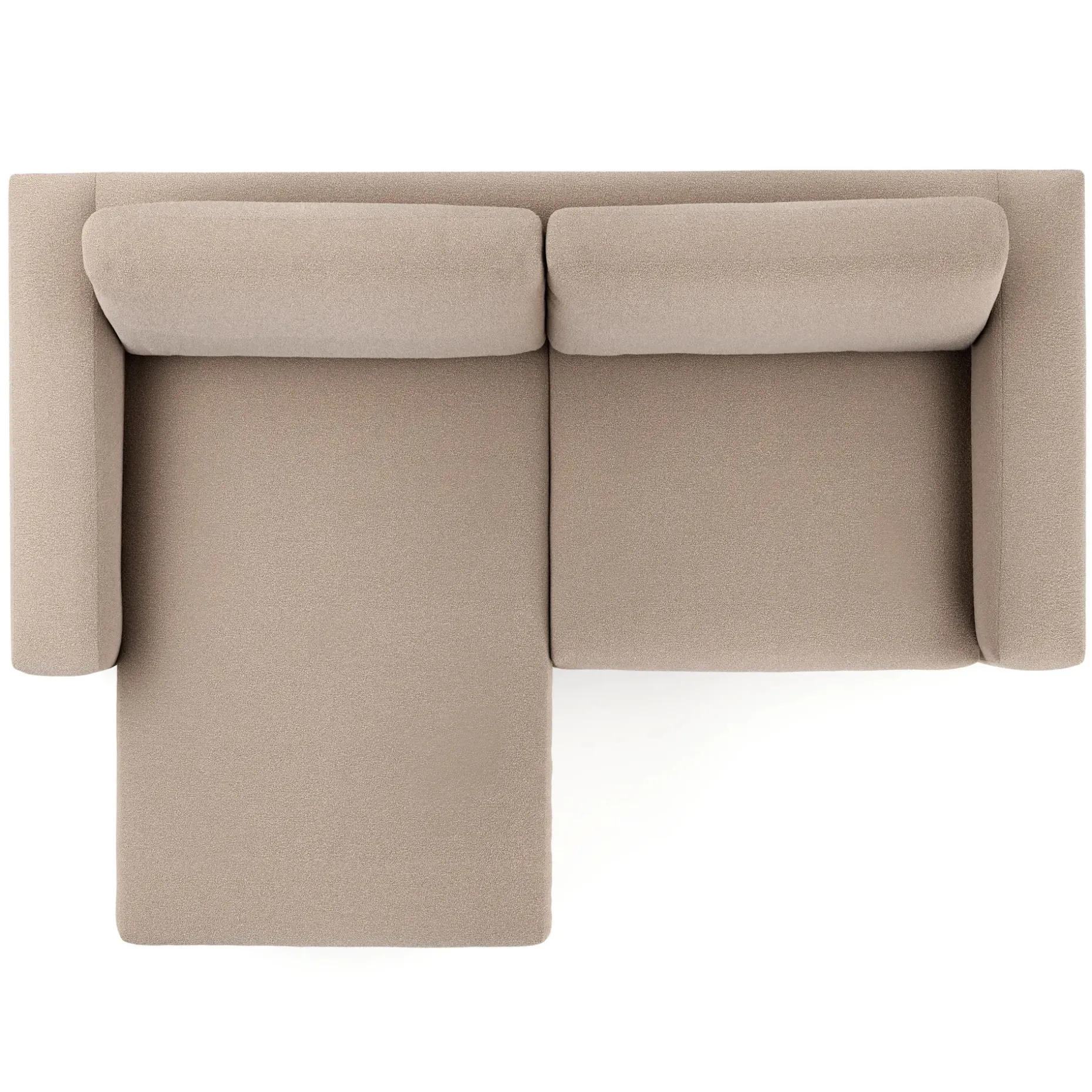 Riley 84" Reversible Storage Sectional - Sandstone Wool Bouclé