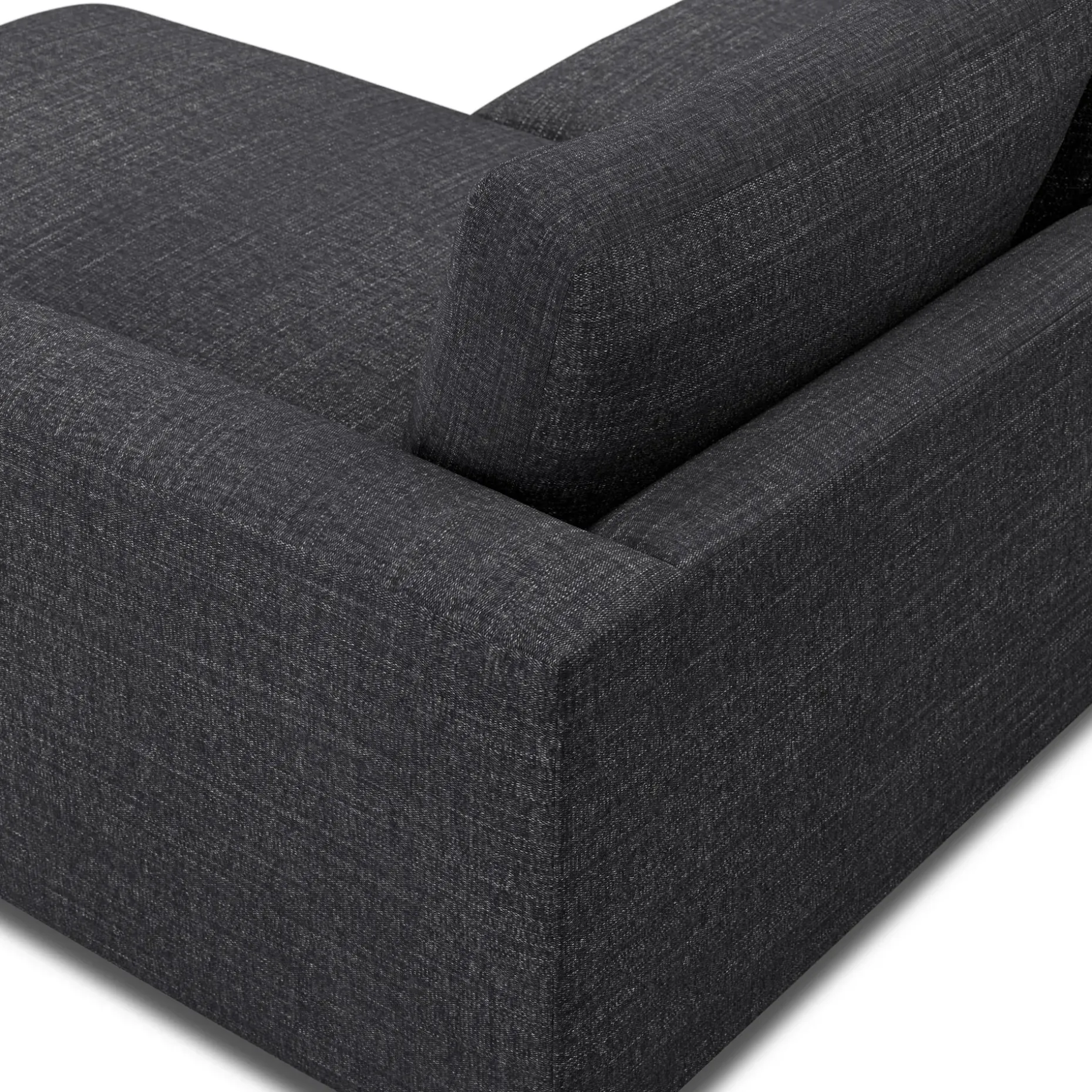 Riley 118.5" Right Sectional - Napa Charcoal