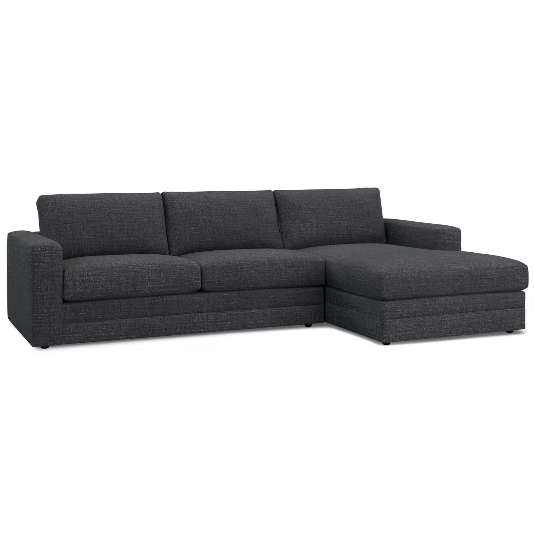 Riley 118.5" Right Sectional - Napa Charcoal
