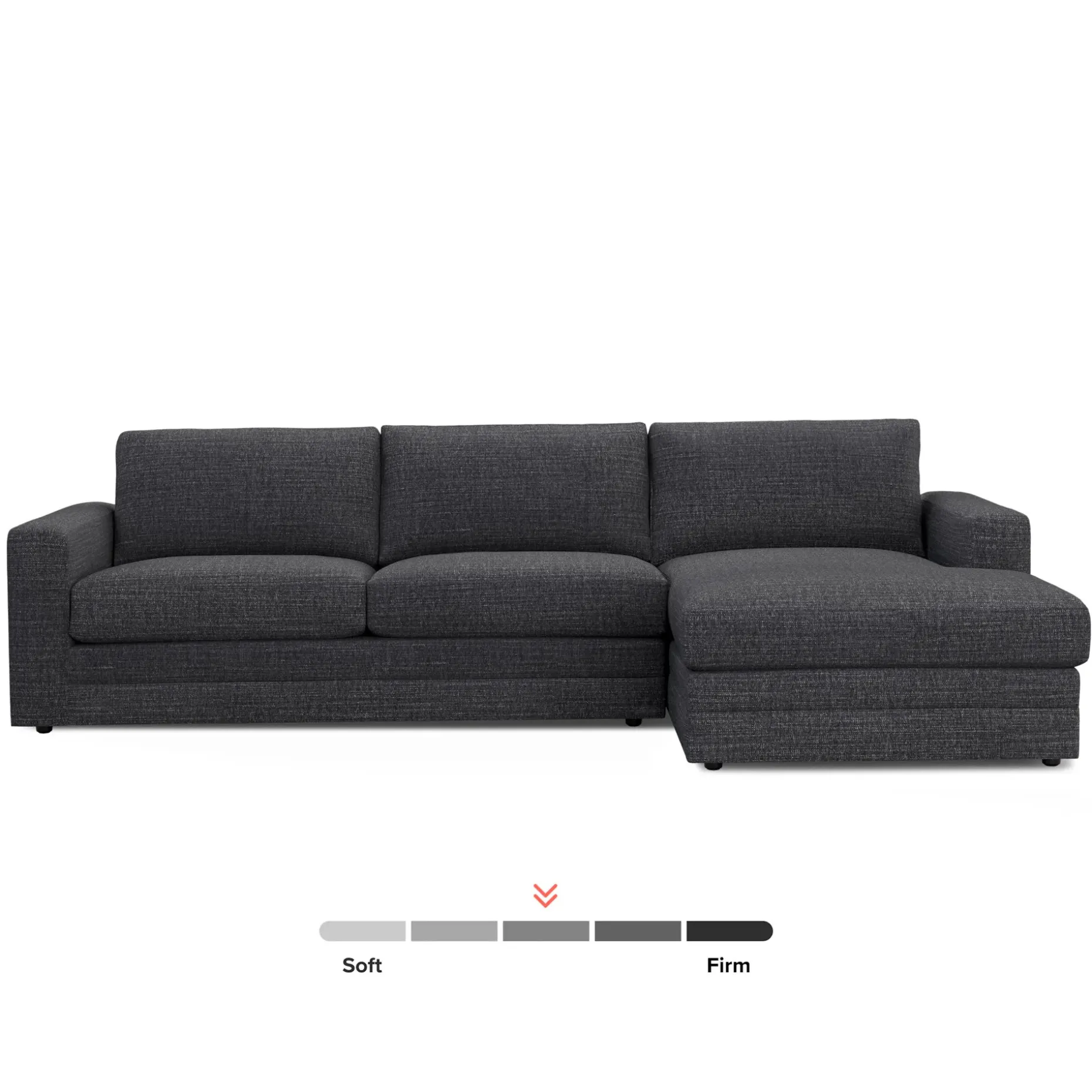 Riley 118.5" Right Sectional - Napa Charcoal