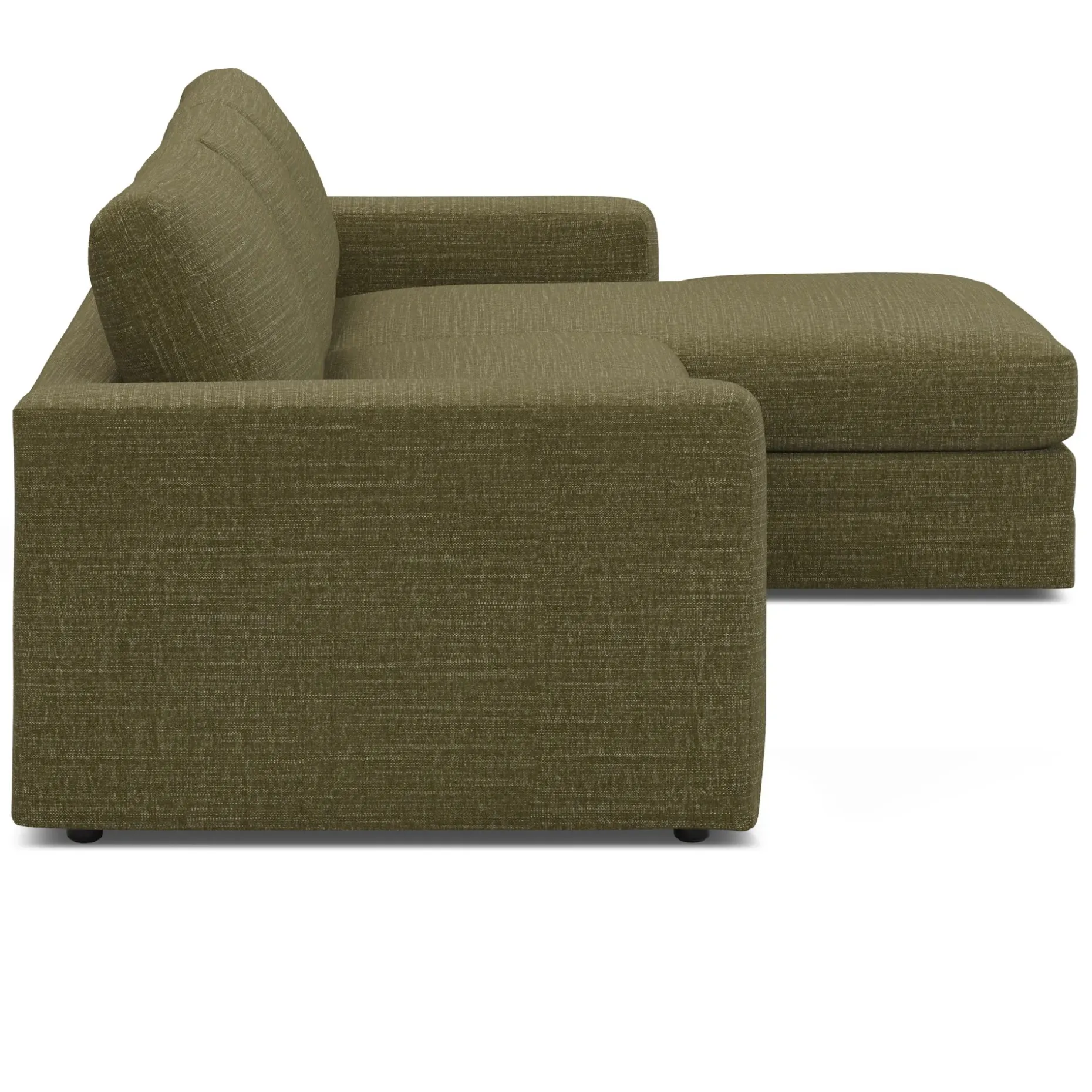 Riley 118.5" Right Sectional - Napa Moss