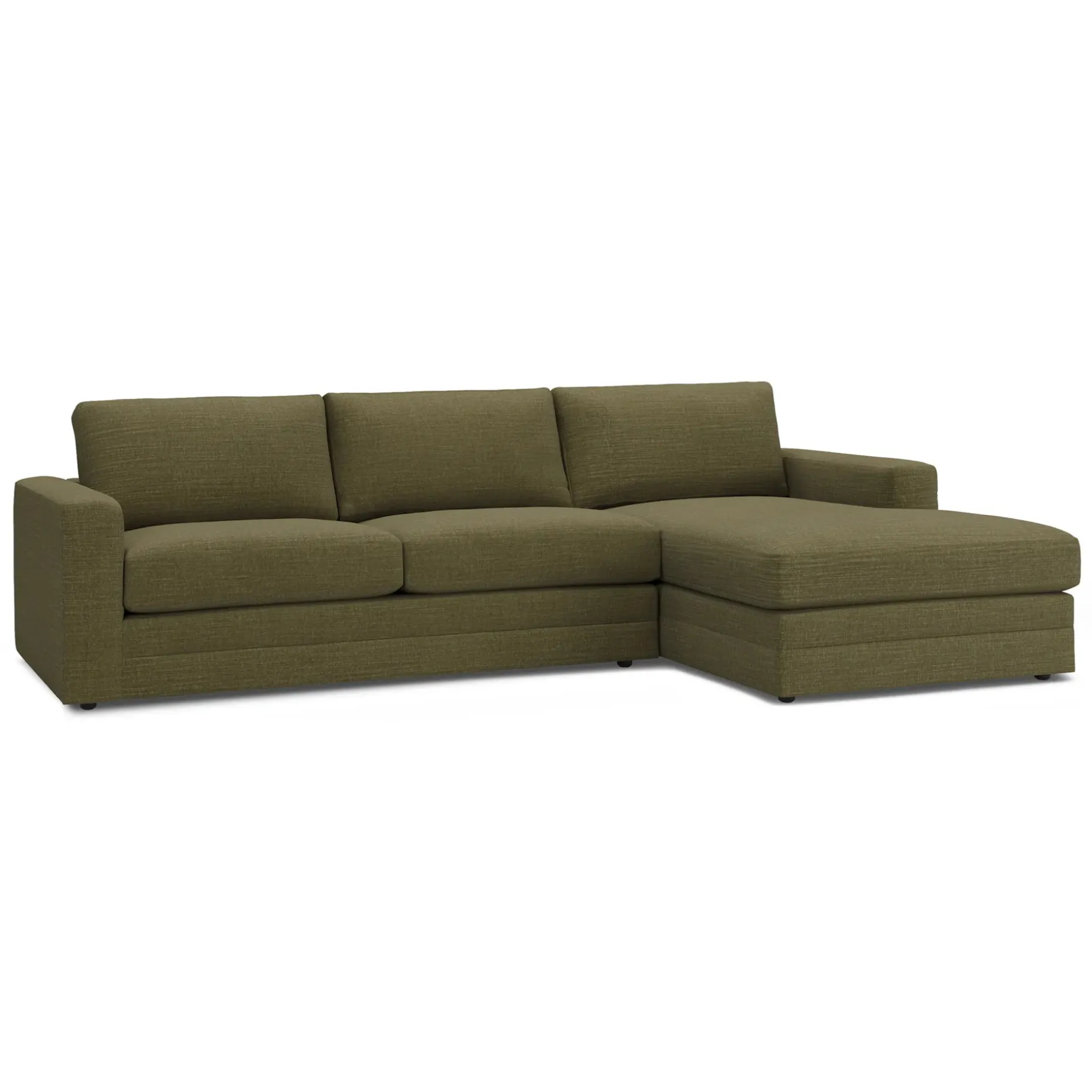 Riley 118.5" Right Sectional - Napa Moss