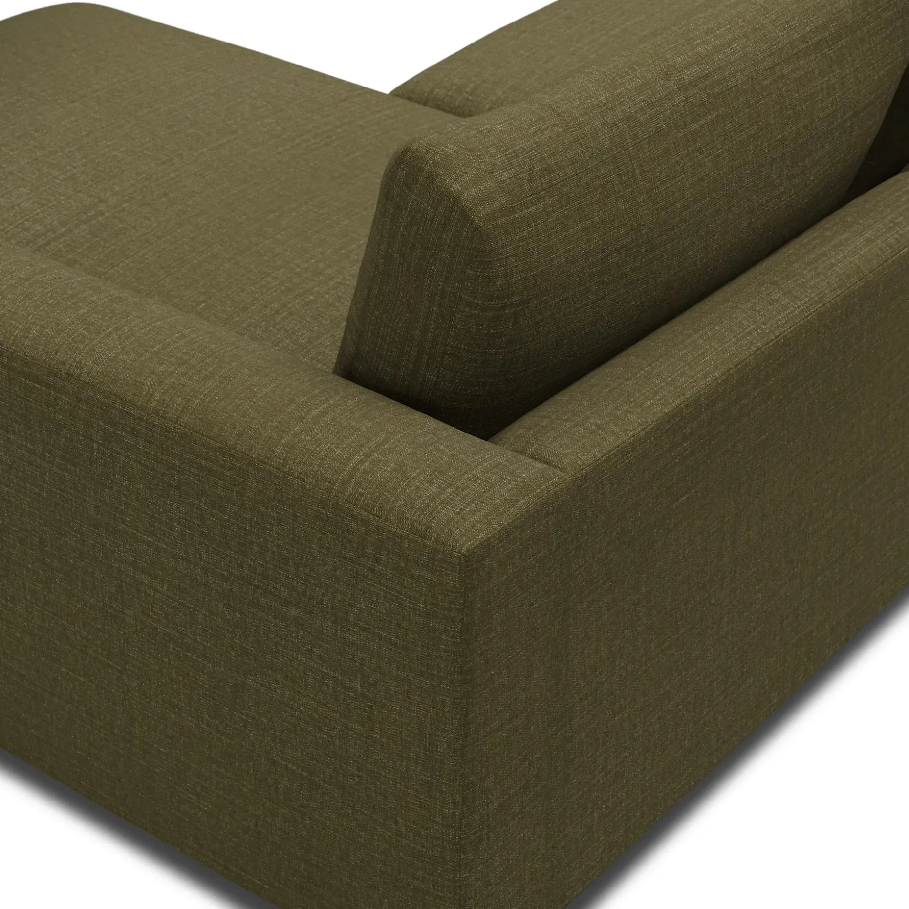 Riley 118.5" Right Sectional - Napa Moss