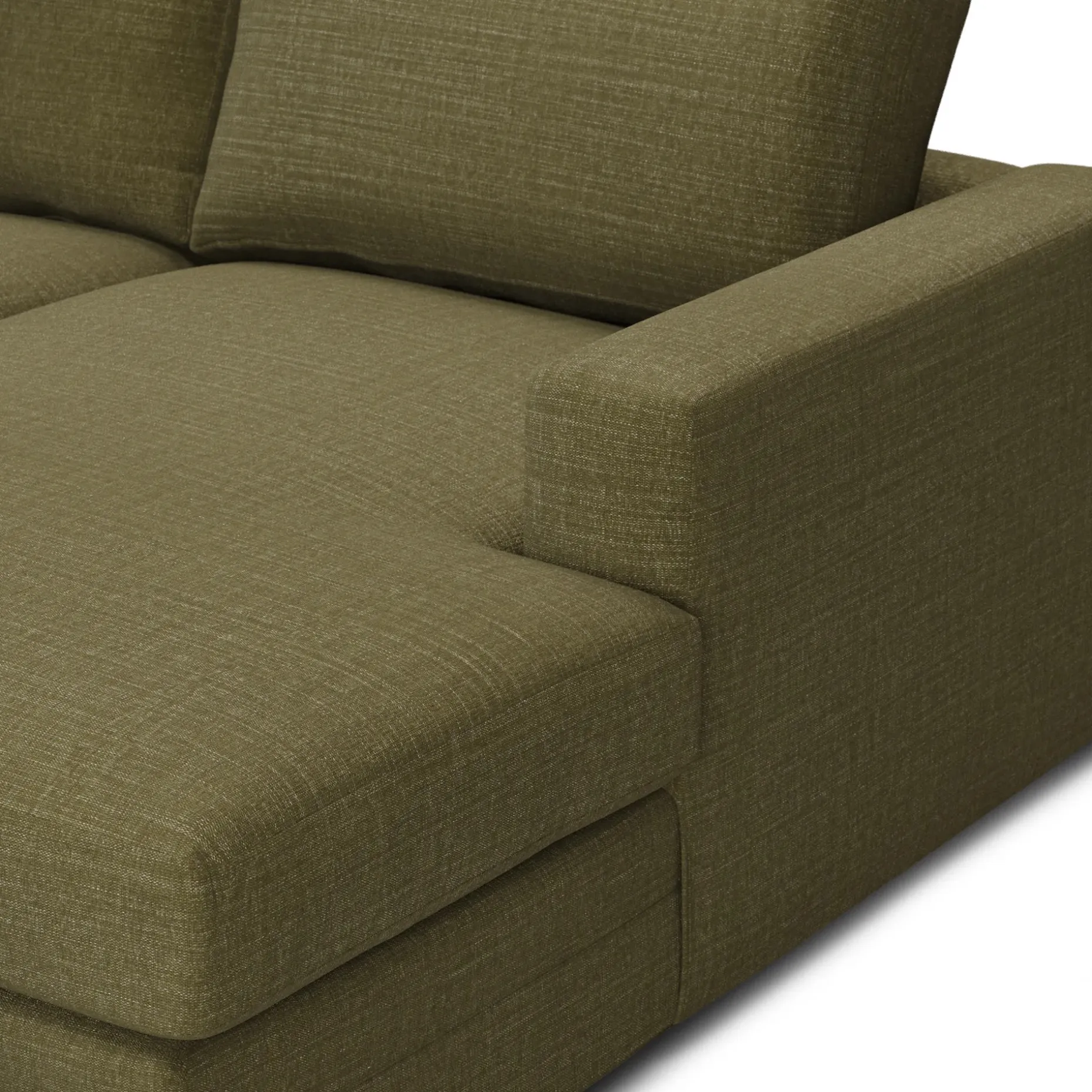 Riley 118.5" Right Sectional - Napa Moss