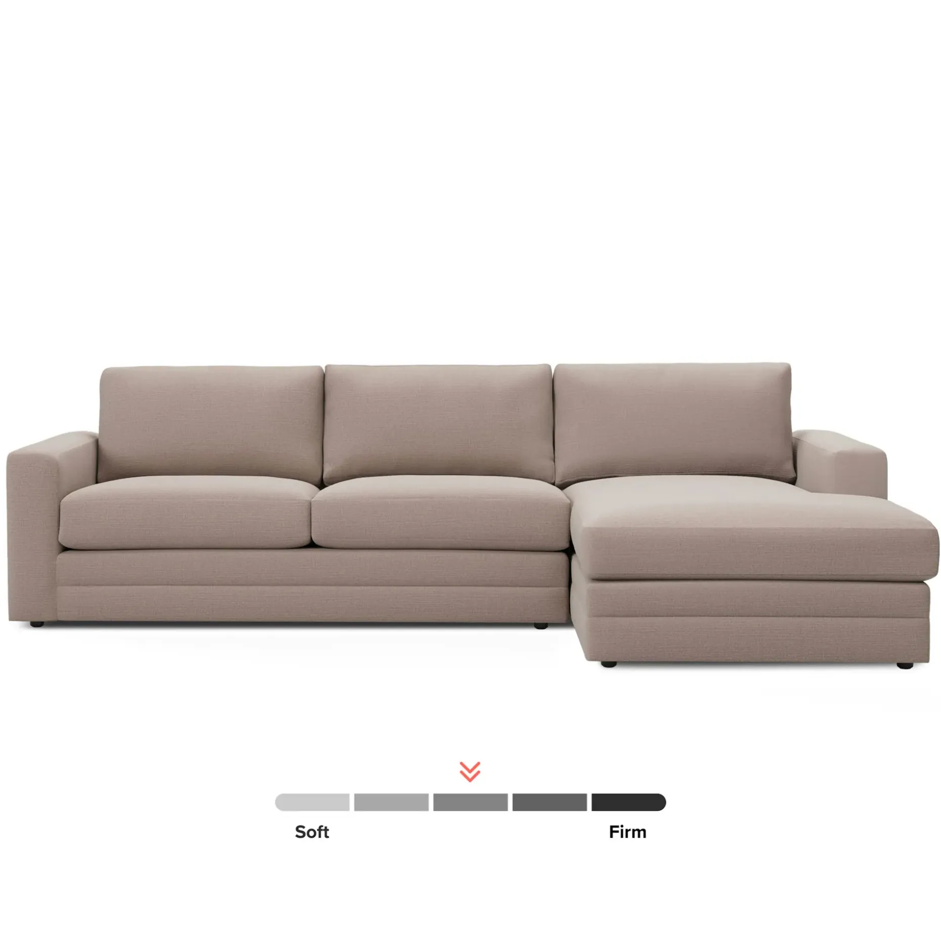 Riley 118.5" Right Sectional - Napa Quartz