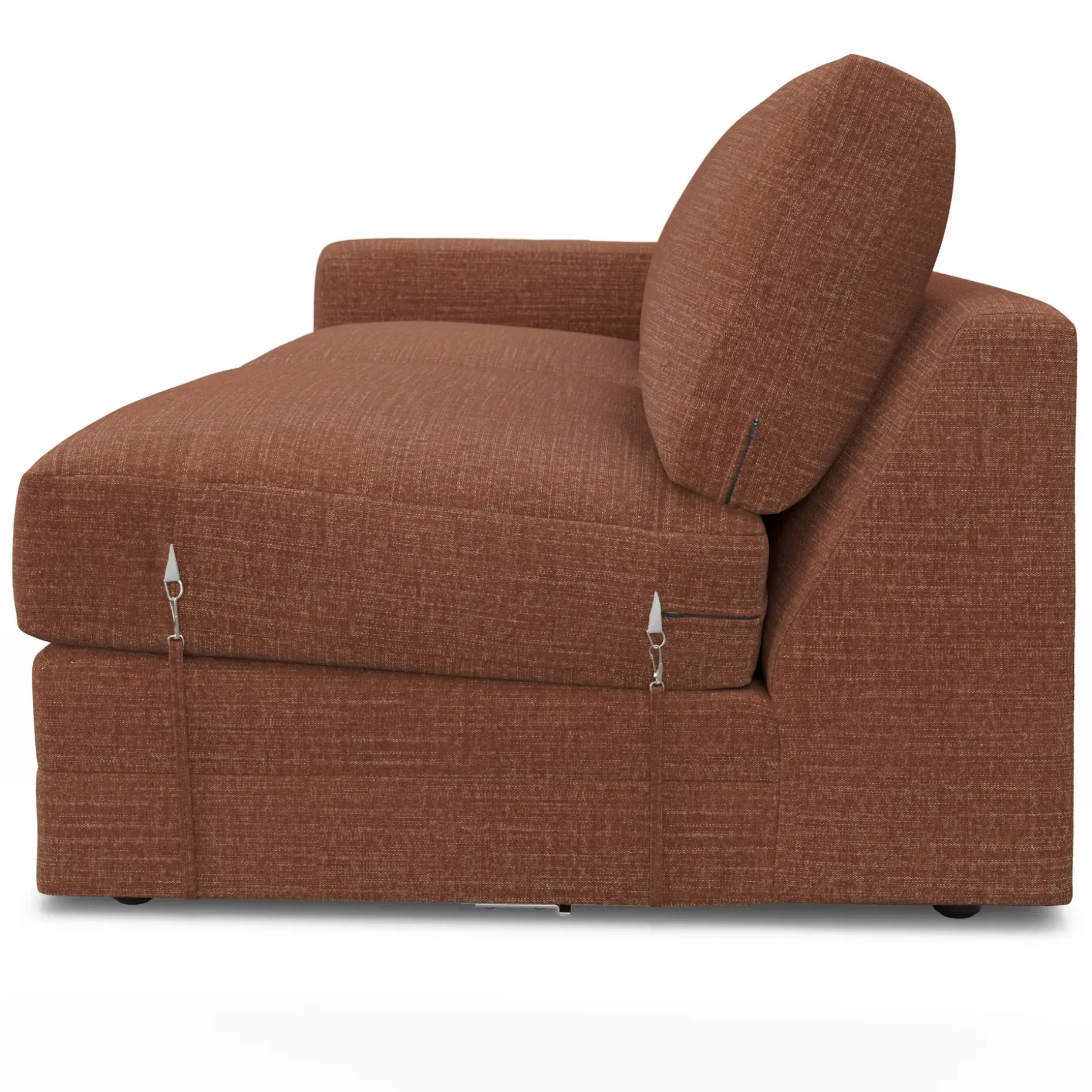 Riley 118.5" Right Sectional - Napa Rust