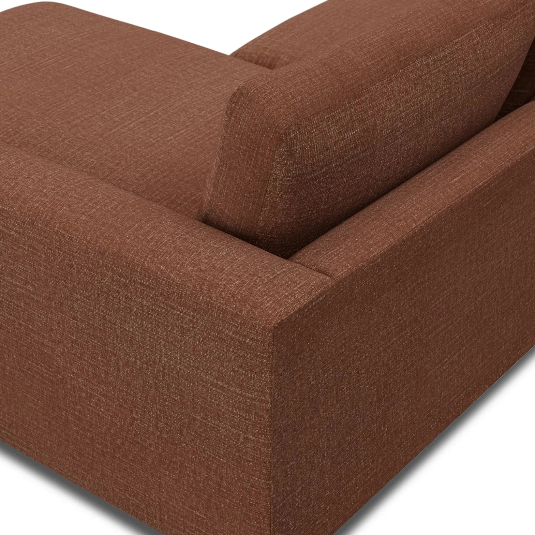 Riley 118.5" Right Sectional - Napa Rust
