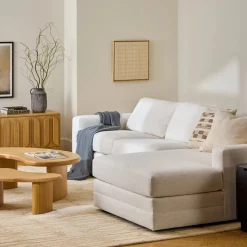 Riley 118.5" Right Sectional - Napa White