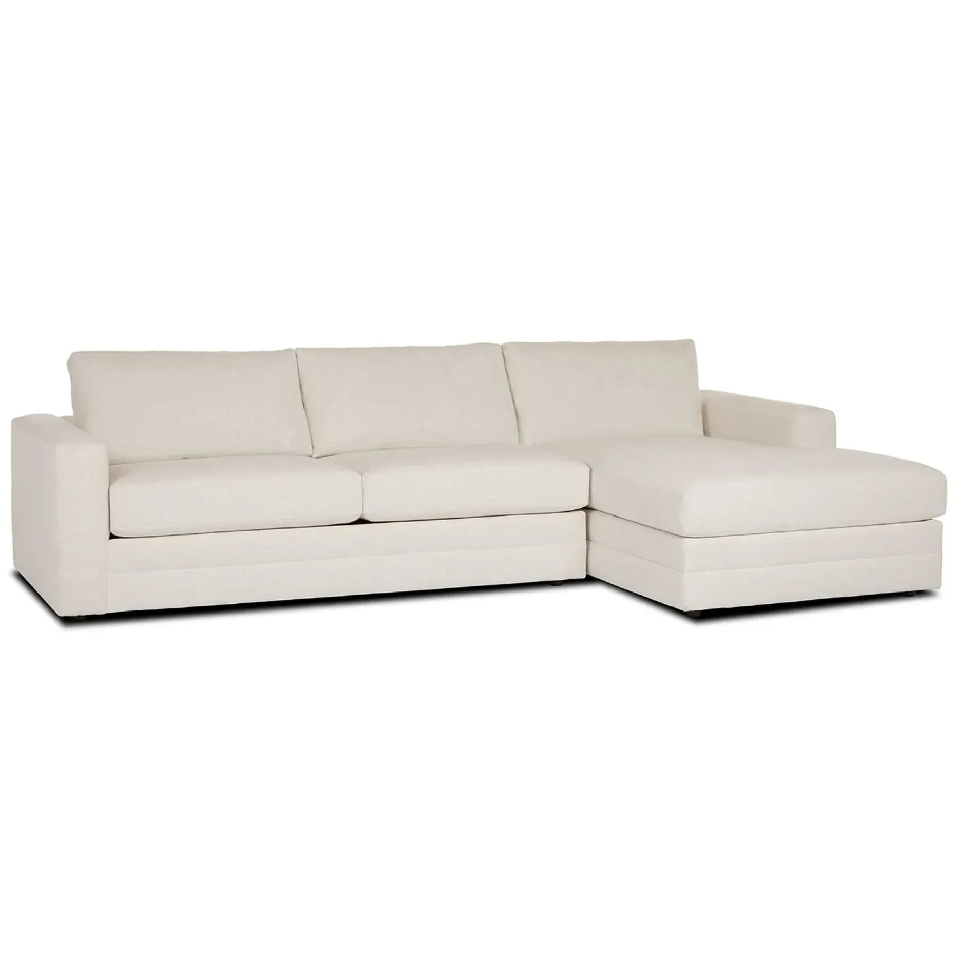 Riley 118.5" Right Sectional - Napa White