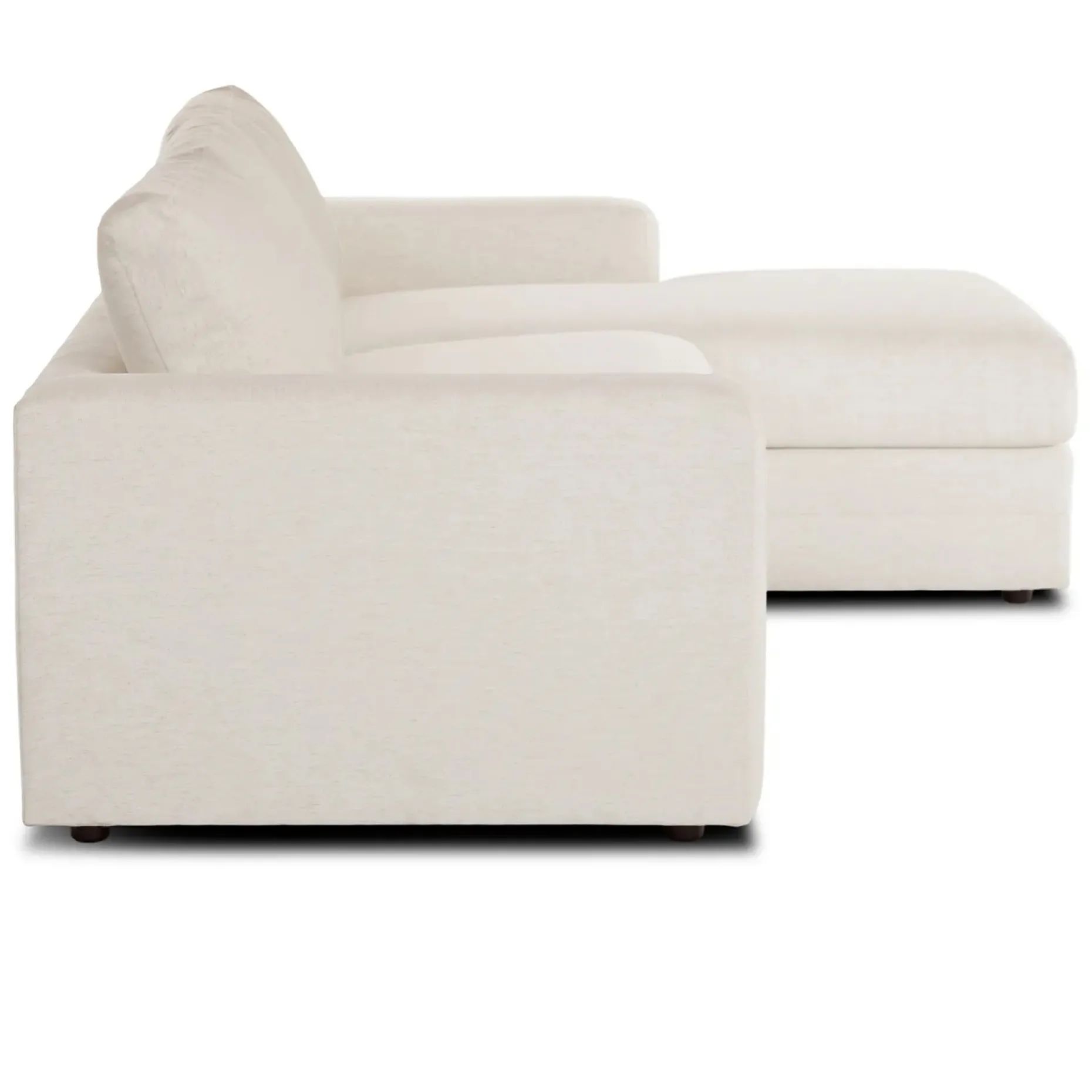 Riley 118.5" Right Sectional - Napa White