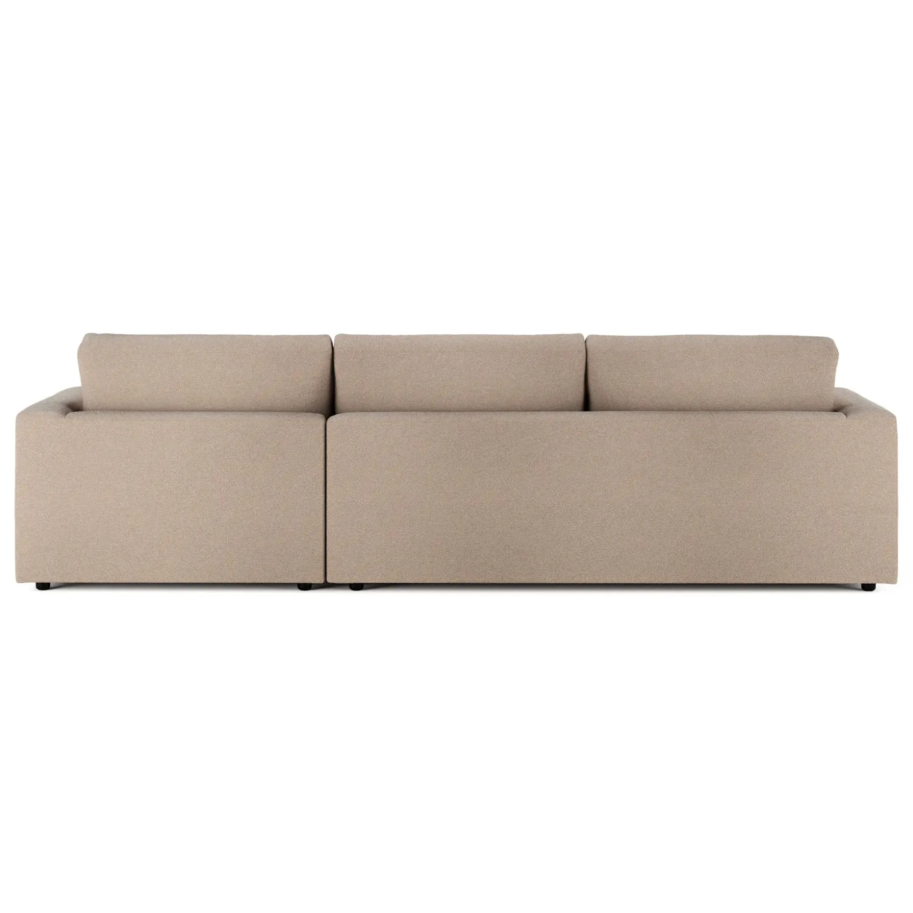 Riley 118.5" Right Sectional - Sandstone Wool Bouclé