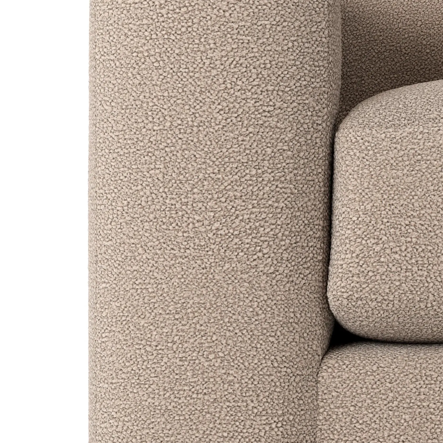 Riley 118.5" Right Sectional - Sandstone Wool Bouclé