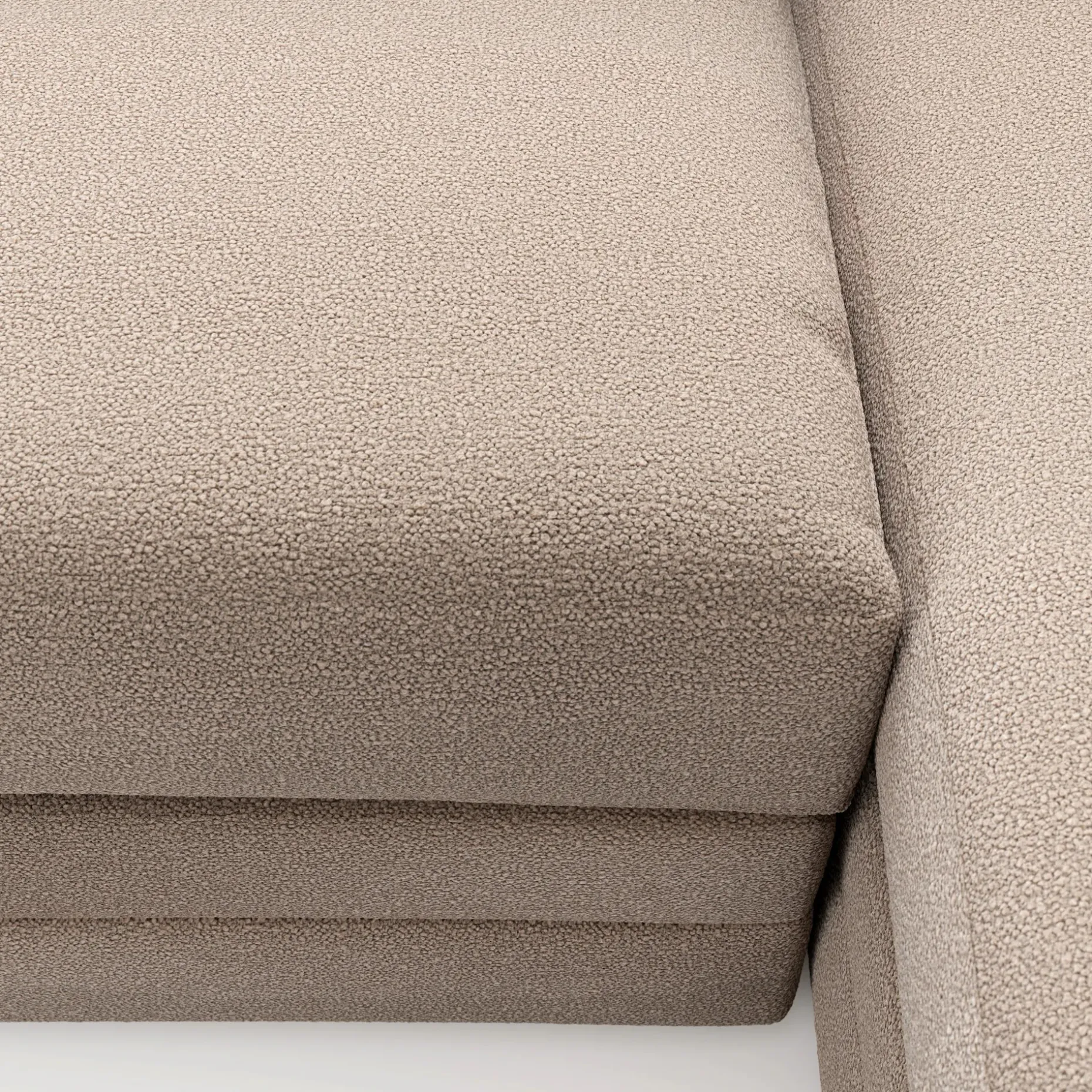 Riley 118.5" Right Sectional - Sandstone Wool Bouclé