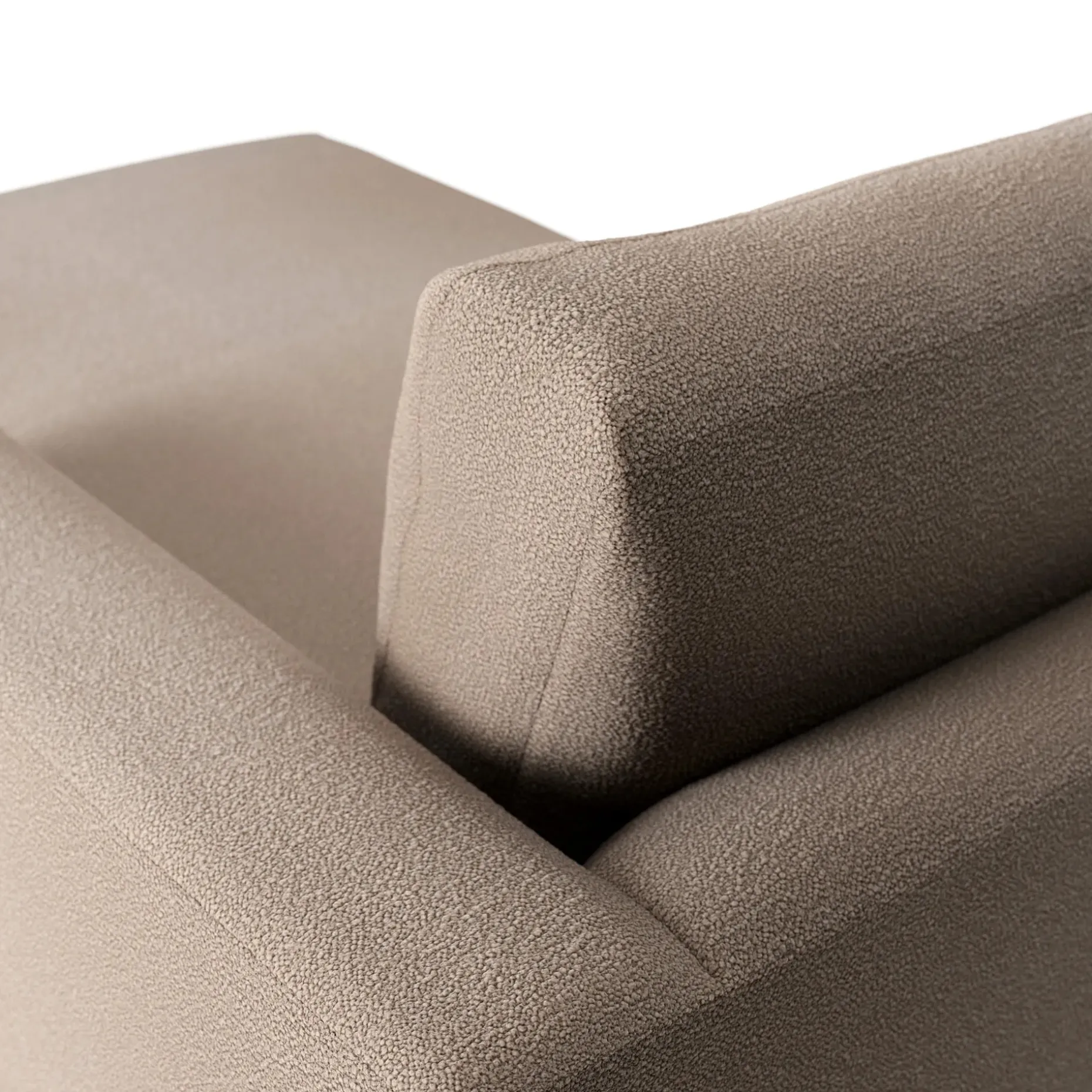 Riley 118.5" Right Sectional - Sandstone Wool Bouclé