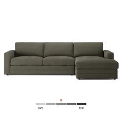 Riley 118.5" Right Sectional - Silver Moss