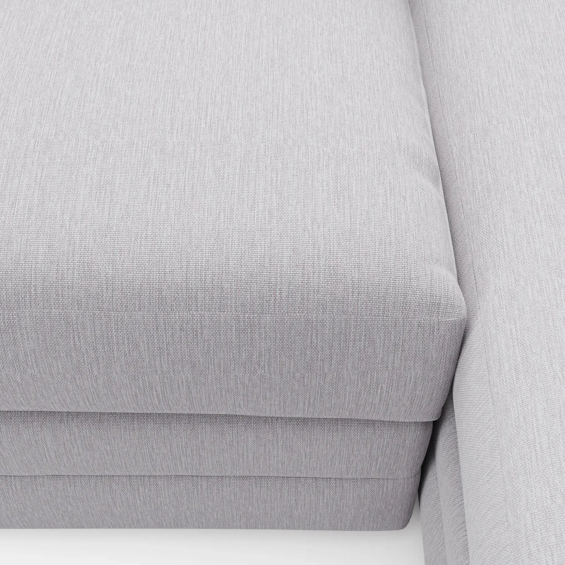 Riley 118.5" Right Sectional - Silver Ivory