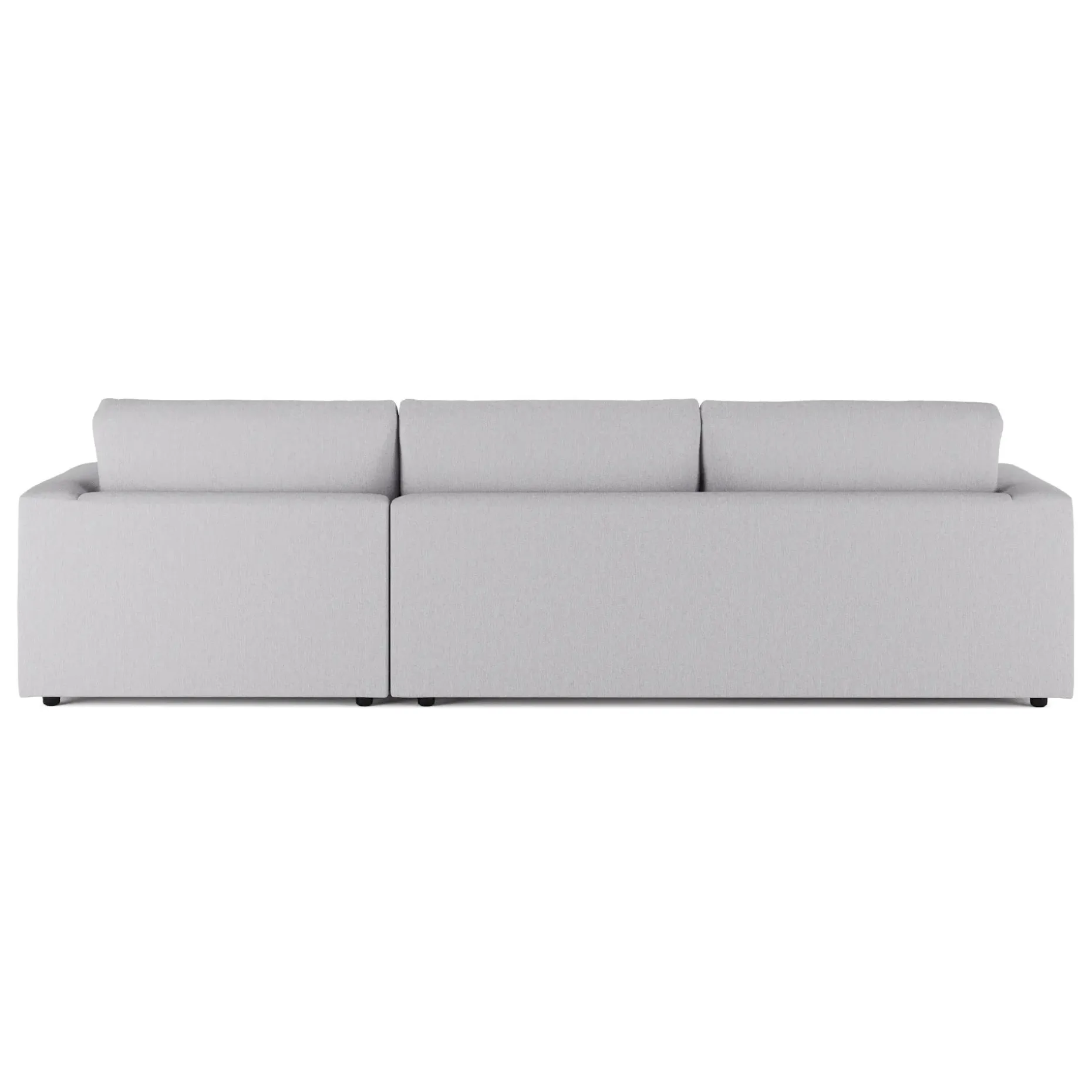 Riley 118.5" Right Sectional - Silver Ivory