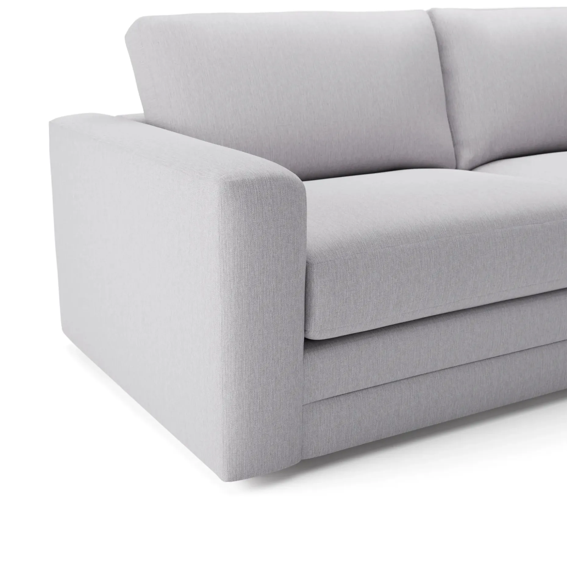 Riley 118.5" Right Sectional - Silver Ivory