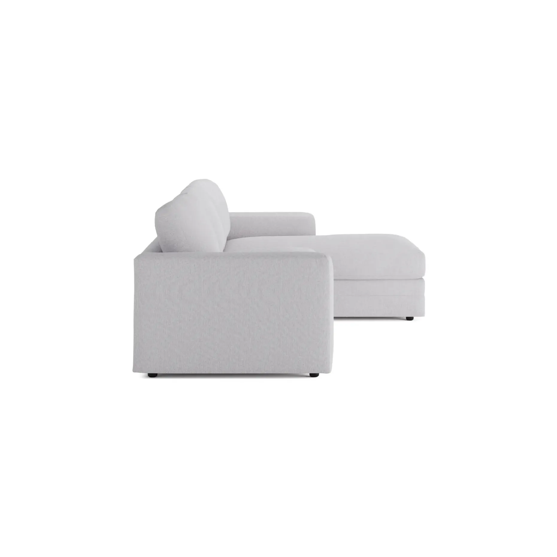 Riley 118.5" Right Sectional - Silver Ivory