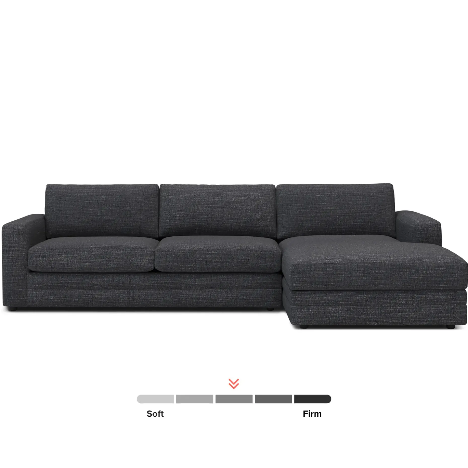 Riley 118" Right Storage Sleeper Sectional - Napa Charcoal