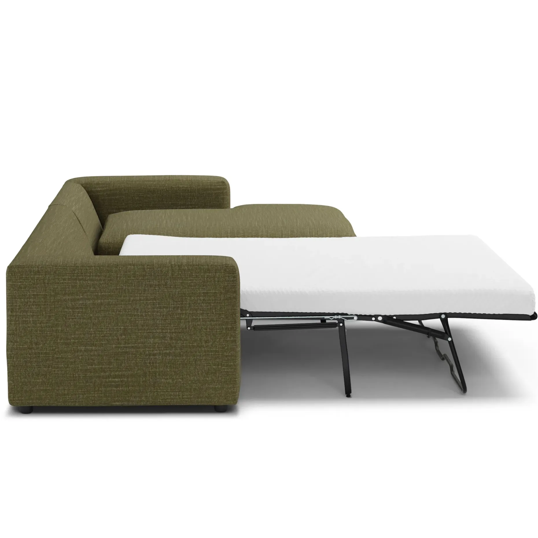 Riley 118" Right Storage Sleeper Sectional - Napa Moss