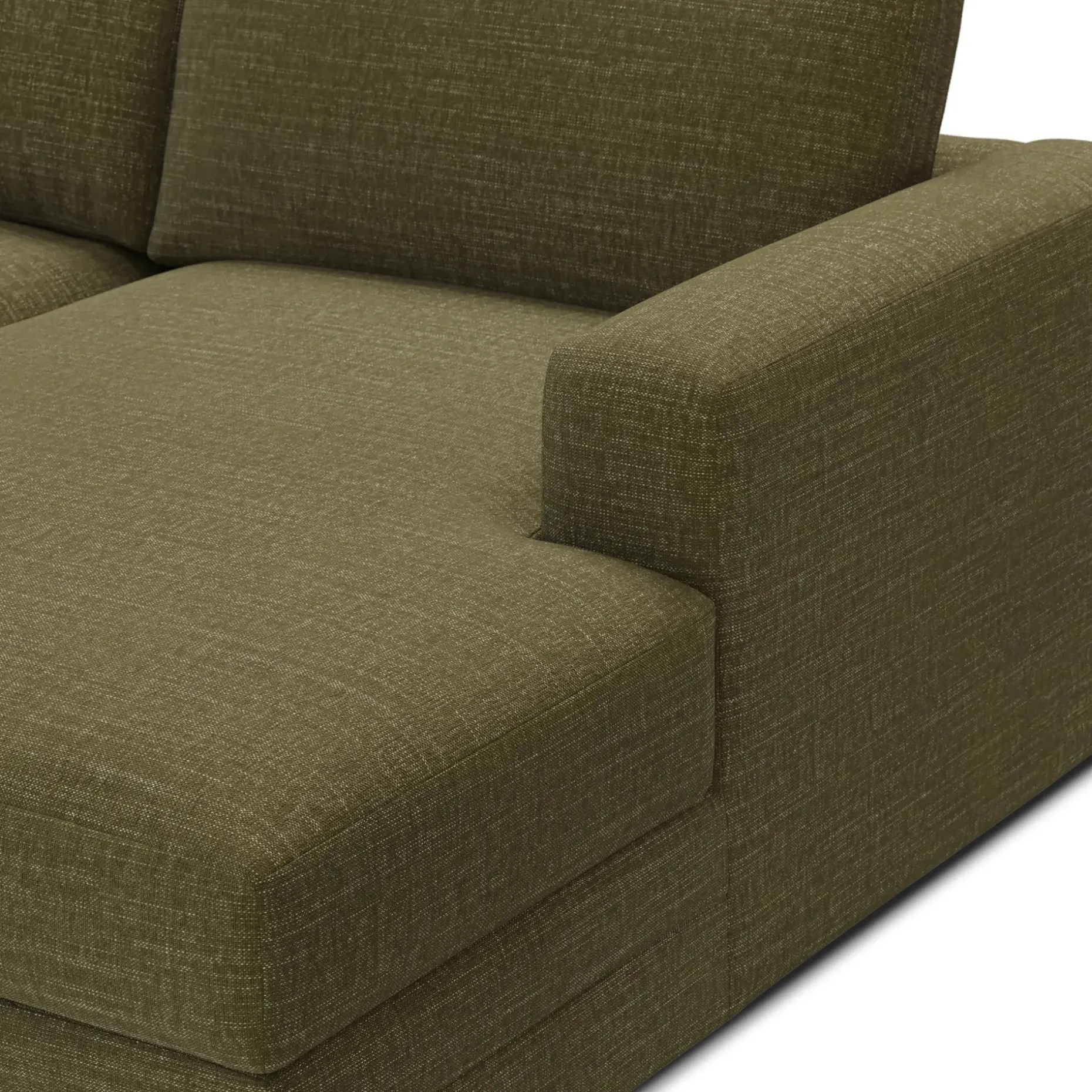 Riley 118" Right Storage Sleeper Sectional - Napa Moss